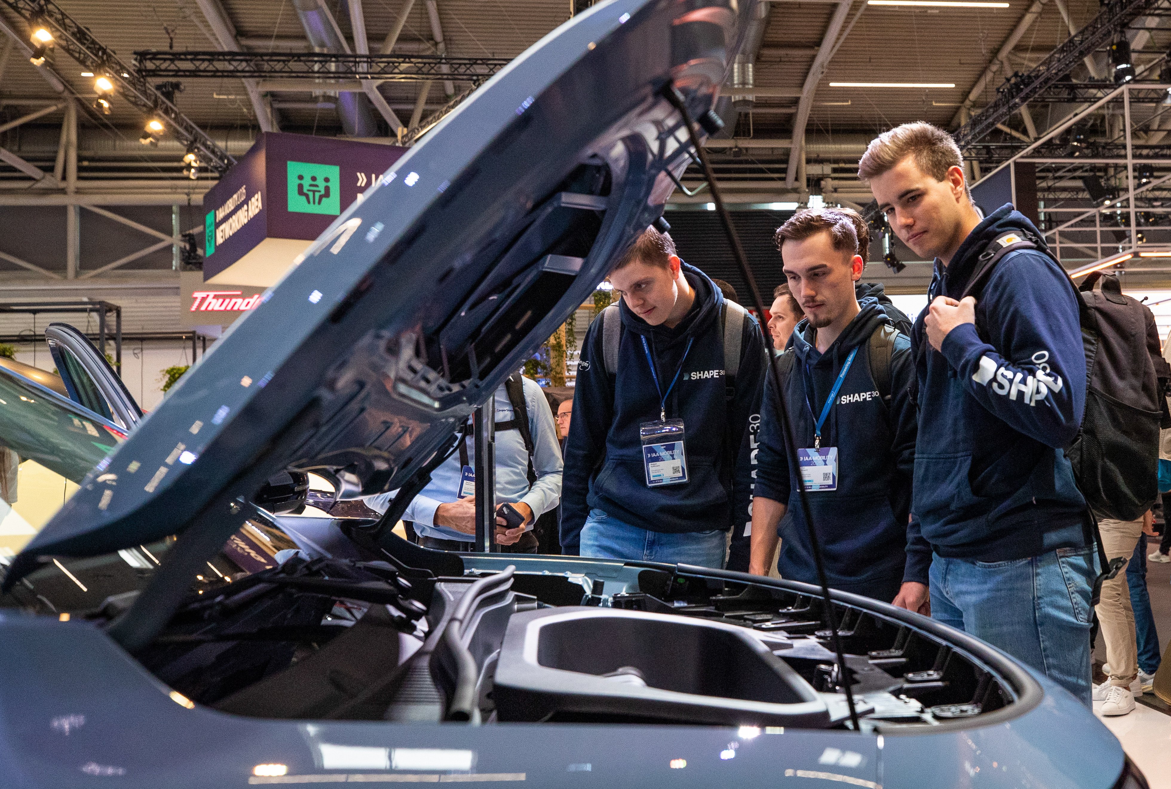 People visit an exhibition zone of Chinese car company Leapmotor in Munich, Germany, on September 10. Photo: Xinhua