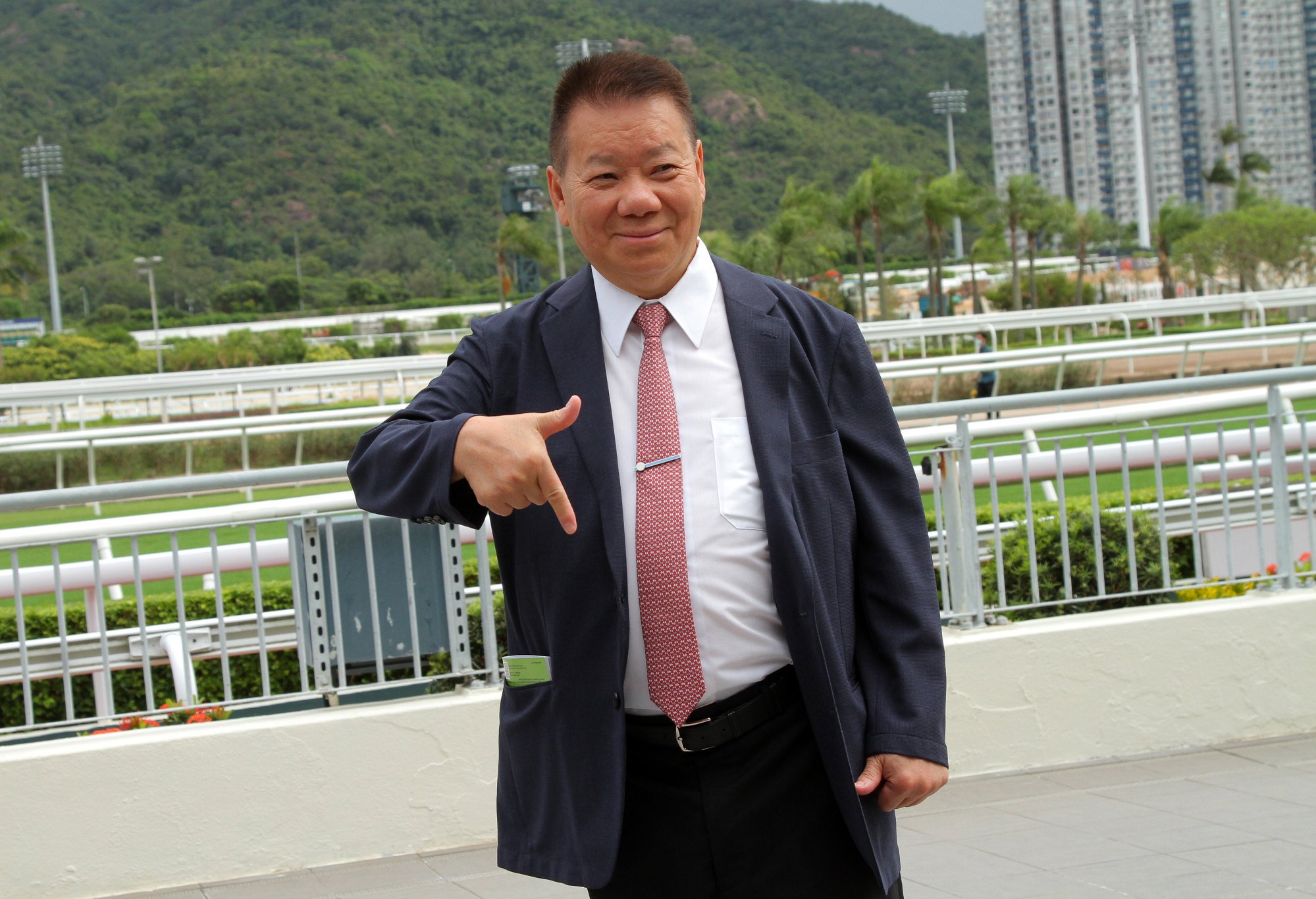 Manfred Man celebrates his 700th win as a trainer. Manfred Man celebrates his 700th win as a trainer.