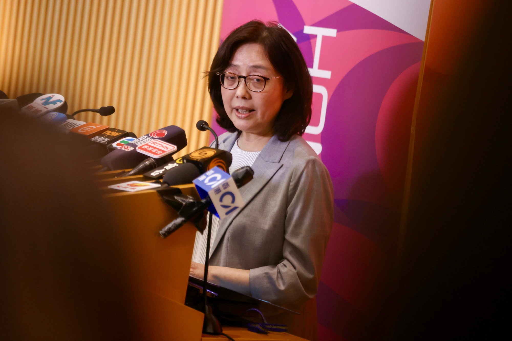 Secretary for Development Bernadette Linn says new subsidiary laws for the Northern Metropolis will simplify application procedures without reducing public consultation or significantly affecting environmental assessments. Photo: Jonathan Wong Secretary for Development Bernadette Linn says new subsidiary laws for the Northern Metropolis will simplify application procedures without reducing public consultation or significantly affecting environmental assessments. Photo: Jonathan Wong