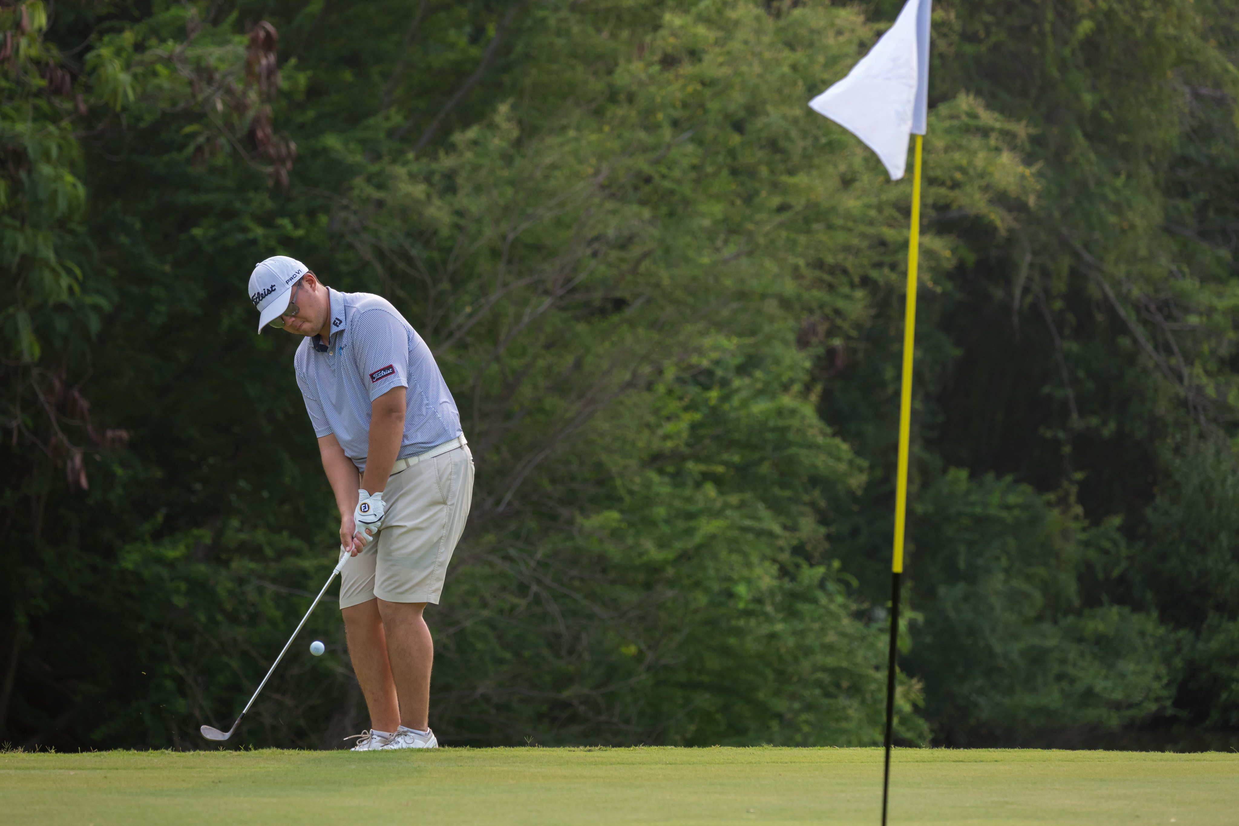 Sampson Zheng finished tied for 19th at the Asian Tour’s Jakarta International Championship at Damai Indah Golf on Sunday. Photo: Asian Tour