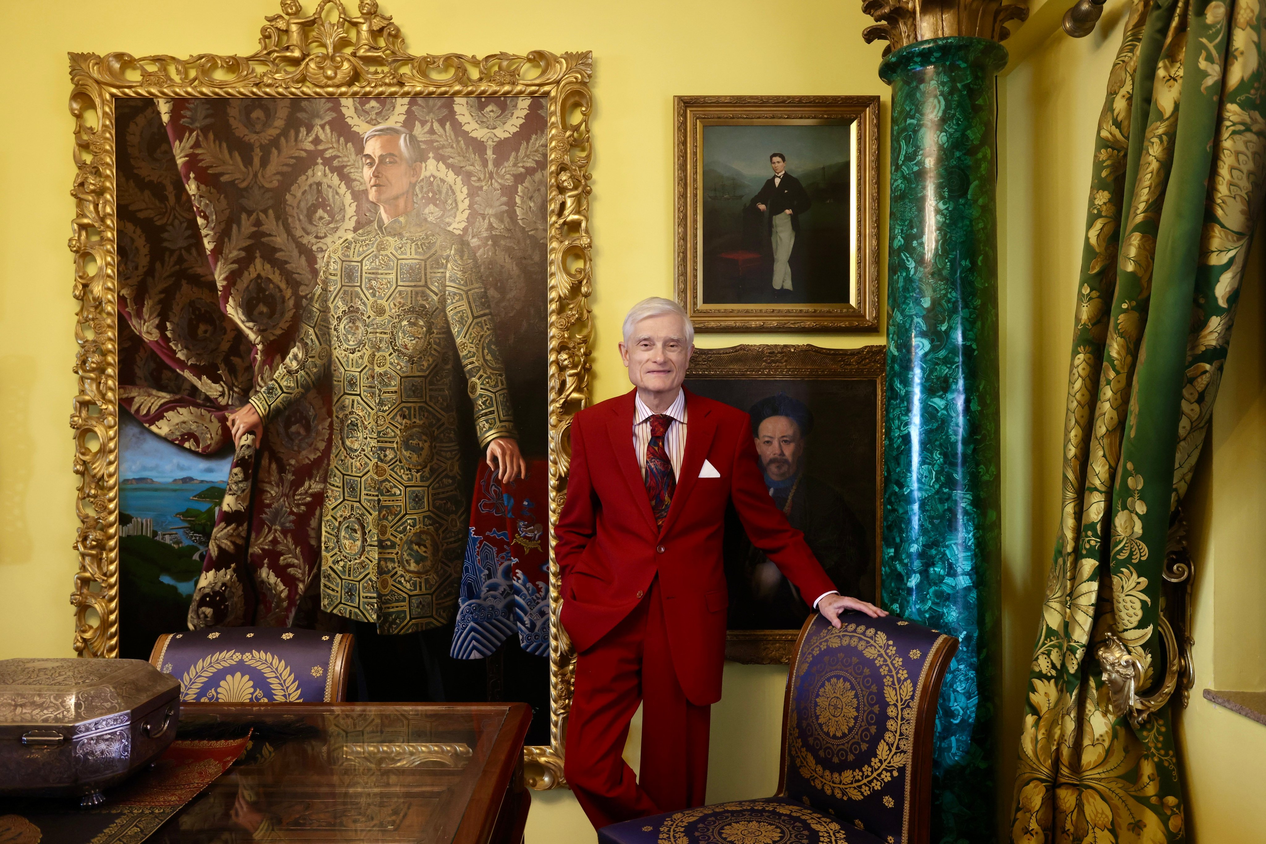 Chris Hall, a 73-year-old collector, has donated his entire collection of 3,000 Chinese textiles and his home to the Hong Kong Palace Museum. Photo: Jonathan Wong