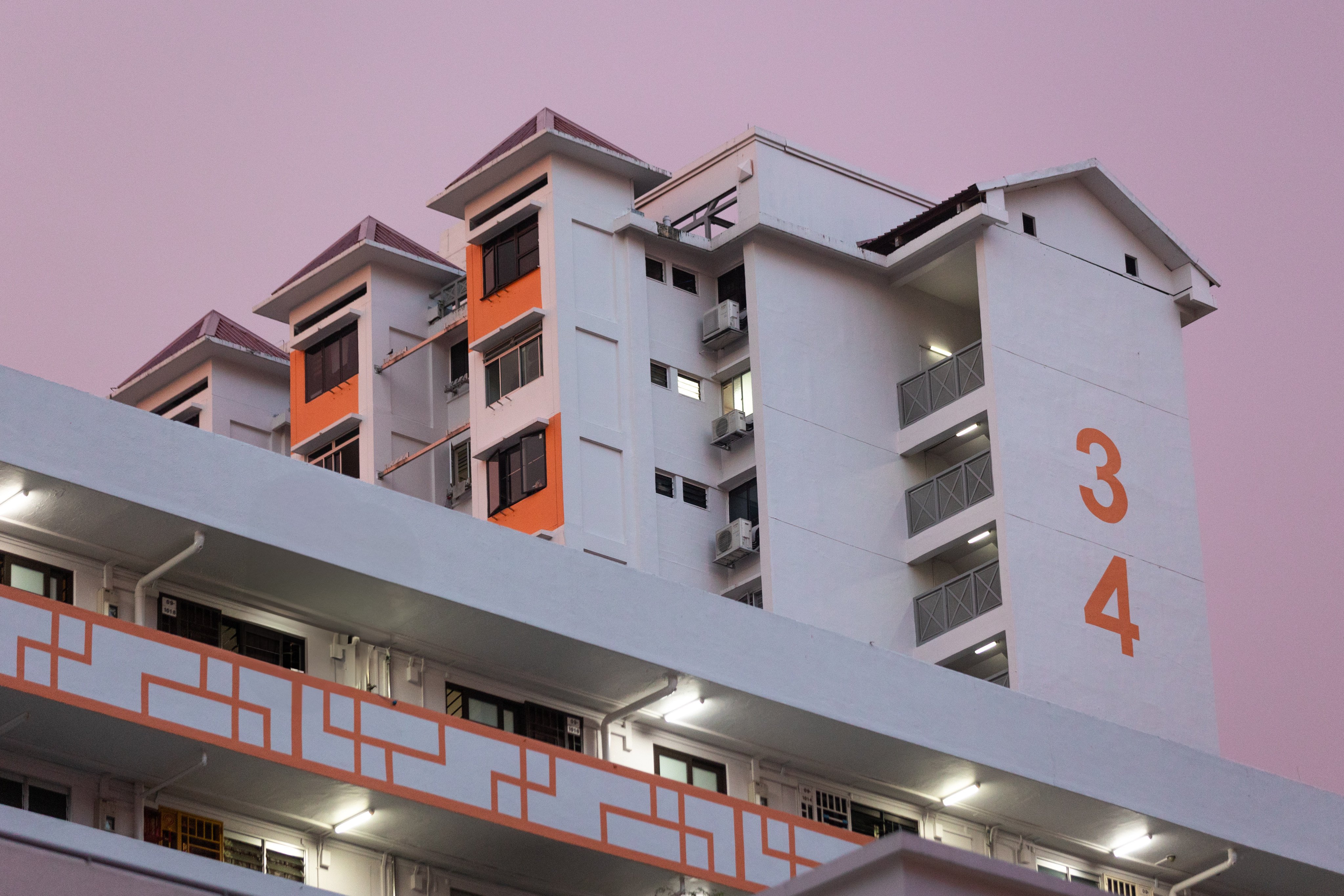 A view of a residential building in Singapore’s Chinatown with Housing and Development Board flats. Photo: Getty Images