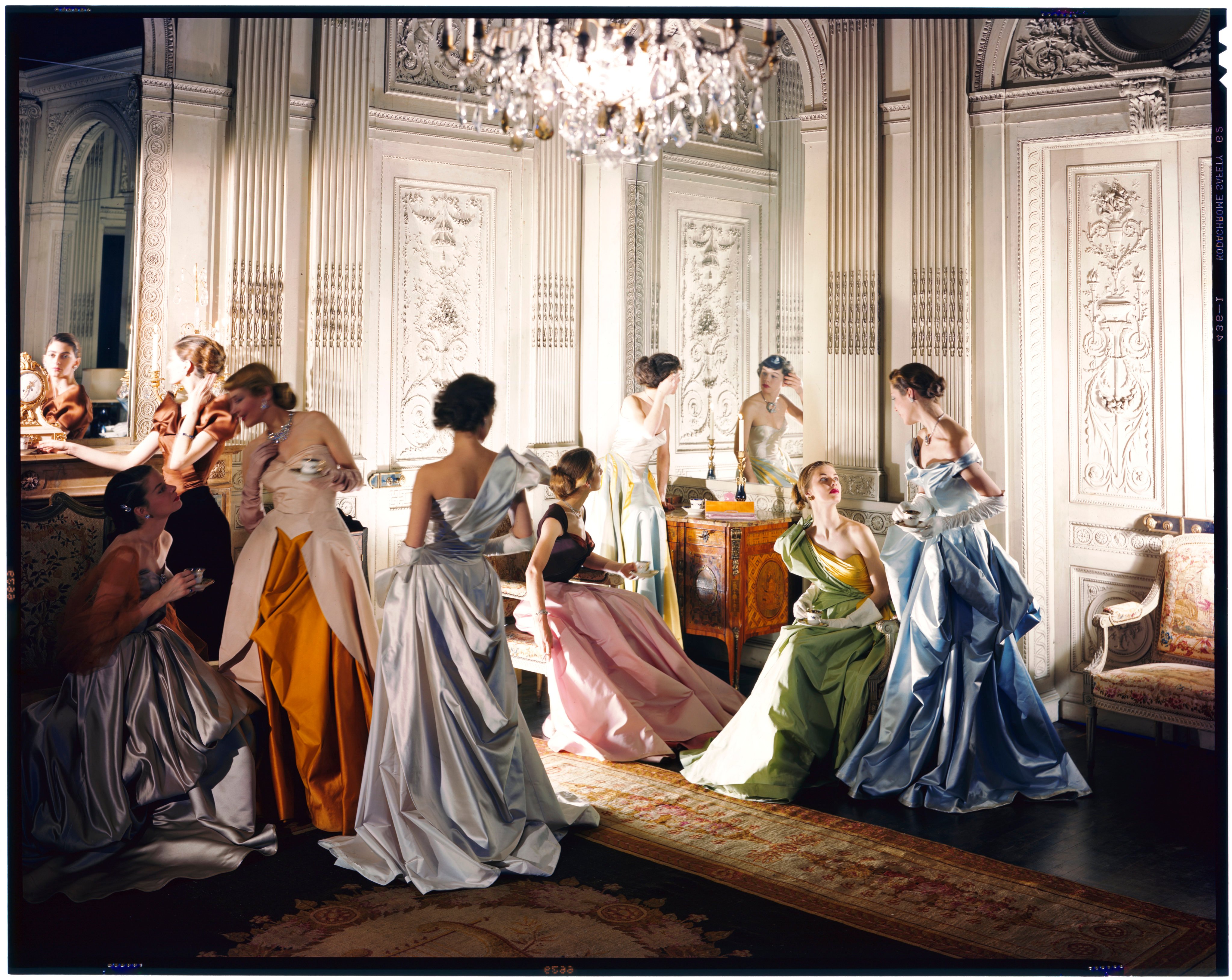 A colour transparency from Cecil Beaton’s archives, part of the National Portrait Gallery’s exhibition celebrating his work. Photo: The Condé Nast Archive, New York
