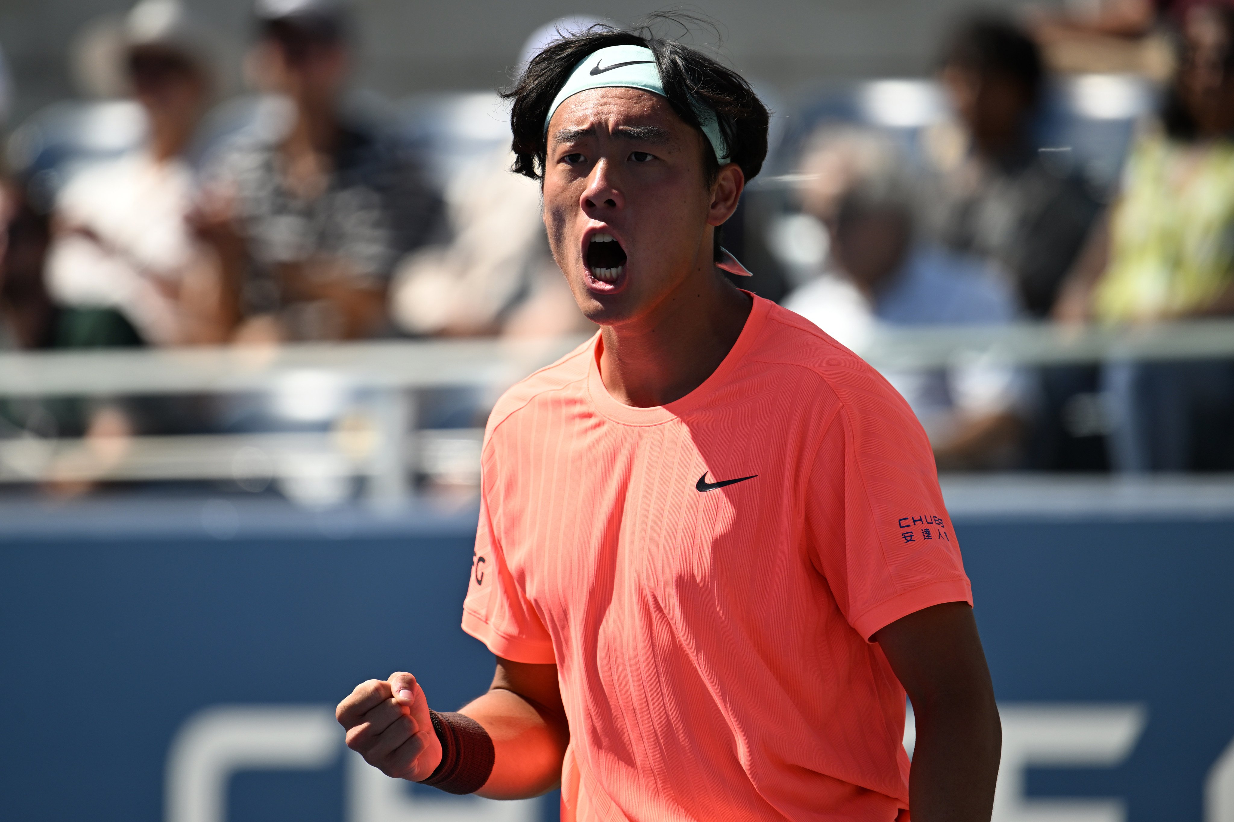Coleman Wong and Andrey Rublev will get a US Open rematch at next week’s Ultimate Tennis Series at Kai Tak Arena. Photo: Xinhua