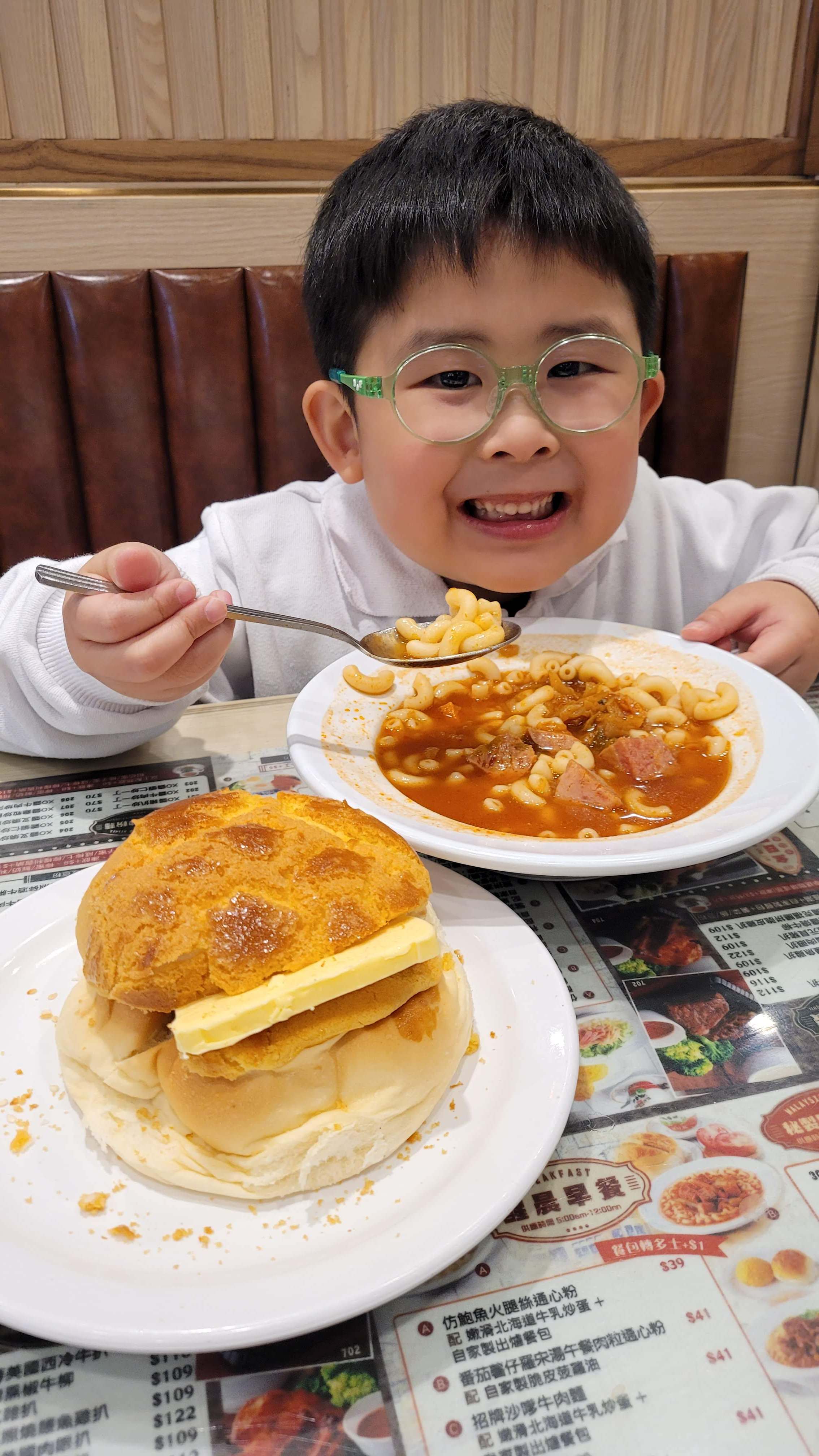Aiden Tsang, who last year moved from Hong Kong to Australia, says he misses food found in Hong Kong’s cha chaan tengs. The eight-year-old is charming people on Instagram with his Cantonese lessons. Photo: Aiden Tsang