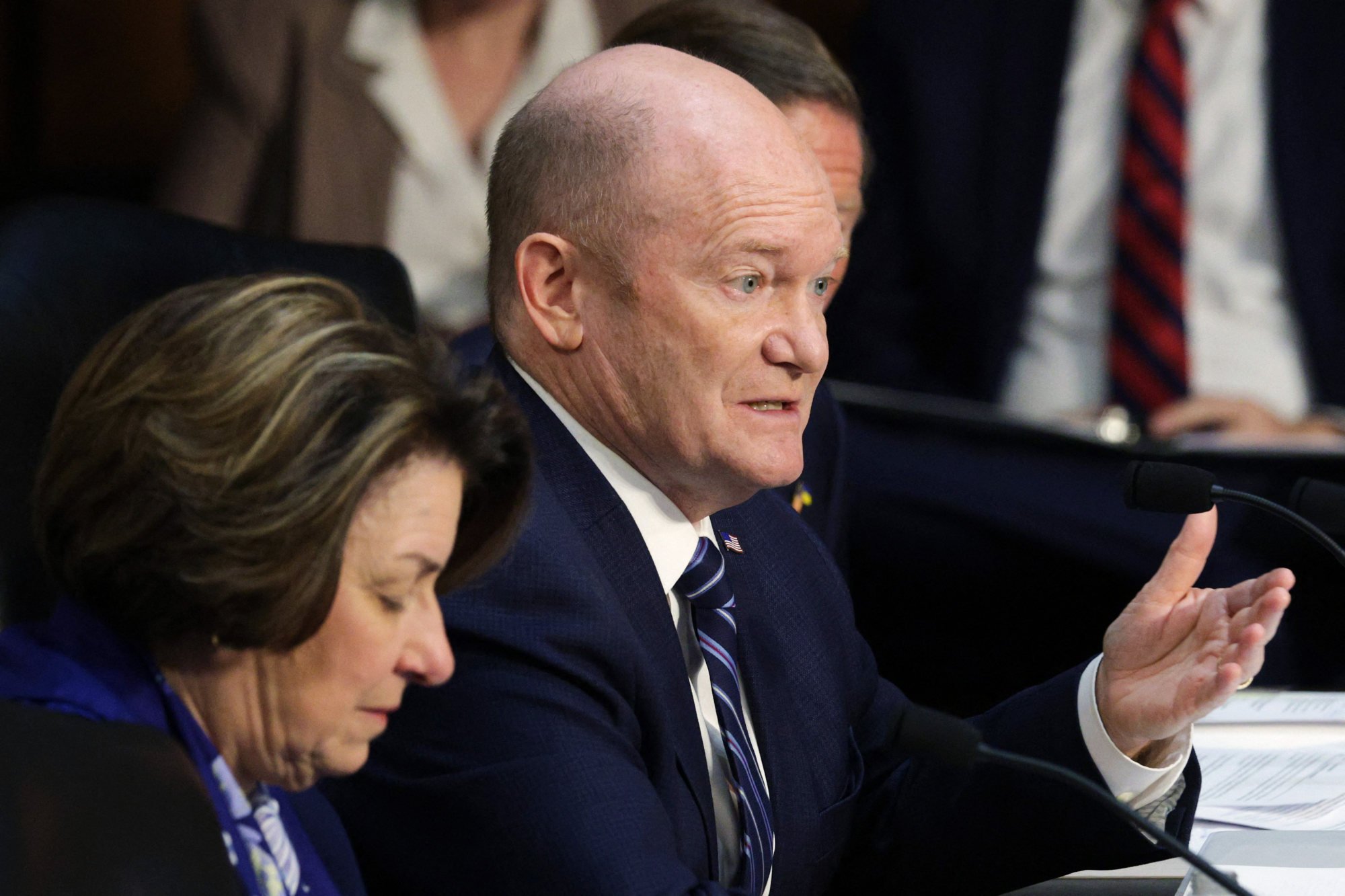 Chris Coons is a senator from Delaware and the senior Democrat on the Senate Foreign Relations Subcommittee on East Asia, the Pacific, and International Cybersecurity Policy. Photo: Getty Images Chris Coons is a senator from Delaware and the senior Democrat on the Senate Foreign Relations Subcommittee on East Asia, the Pacific, and International Cybersecurity Policy. Photo: Getty Images