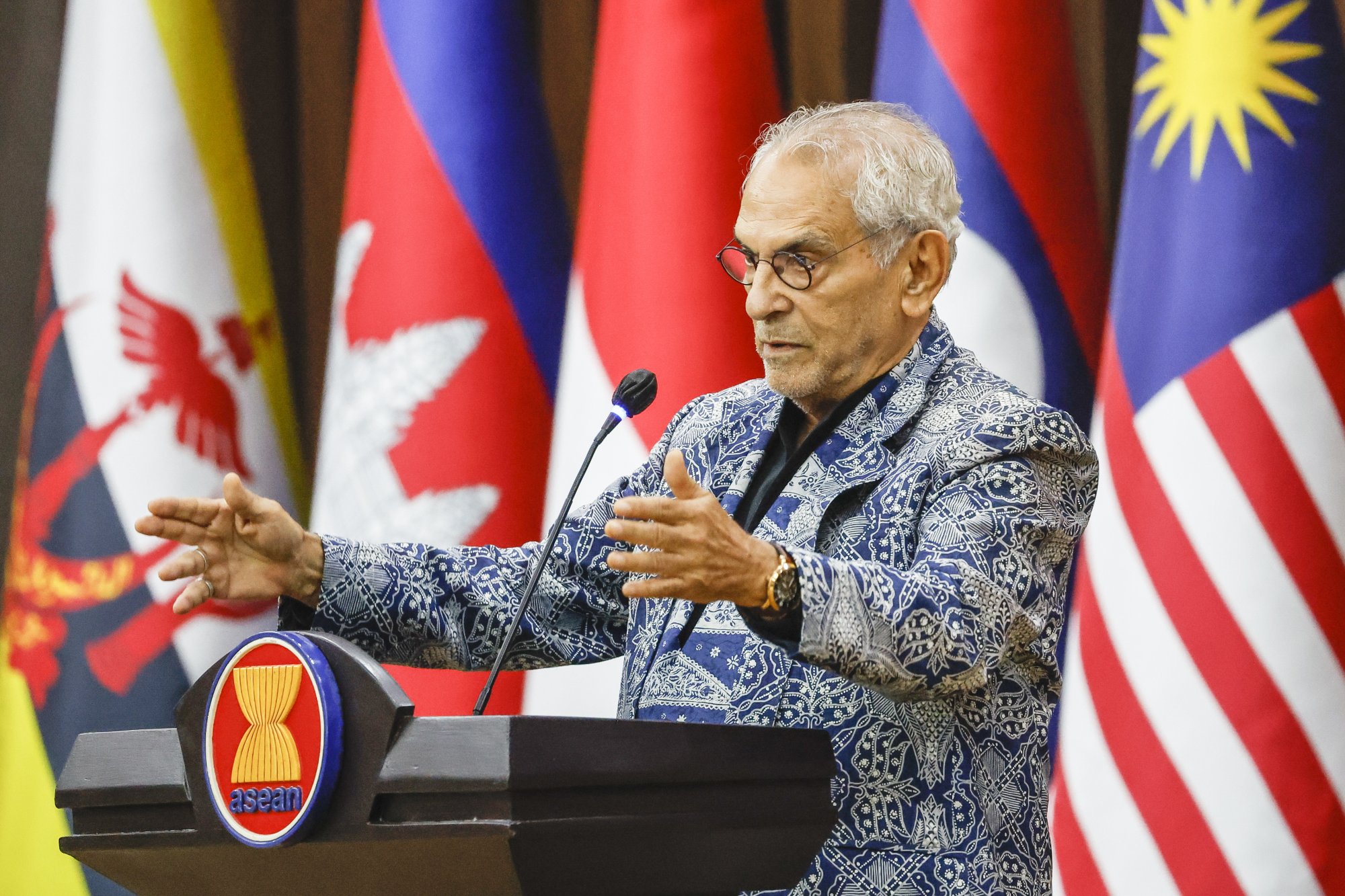 East Timor’s President Jose Ramos-Horta delivers a speech at the Asean Secretariat in Jakarta, Indonesia, in August. Photo: EPA East Timor’s President Jose Ramos-Horta delivers a speech at the Asean Secretariat in Jakarta, Indonesia, in August. Photo: EPA