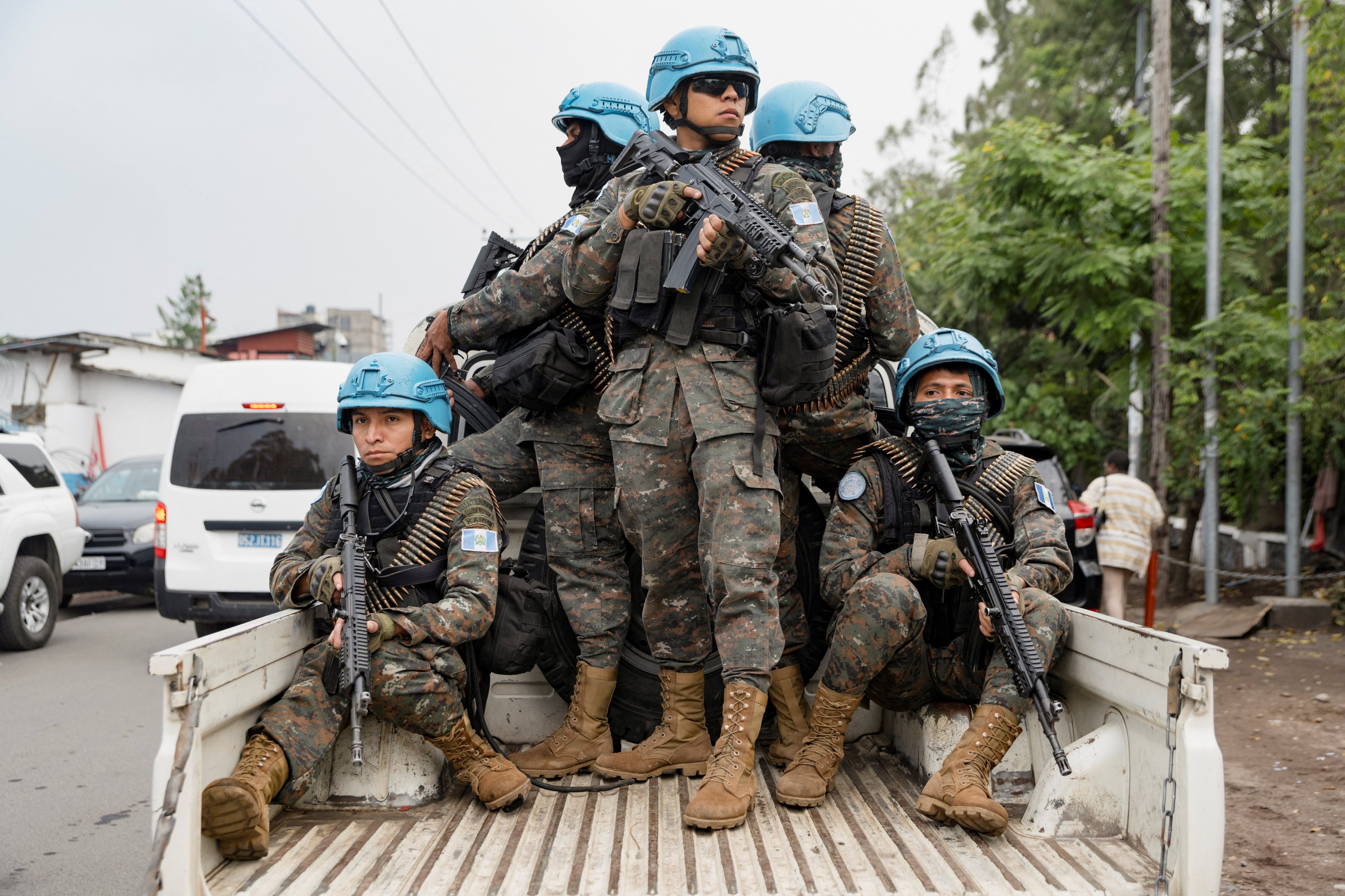 UN peacekeepers in the Democratic Republic of Congo in January. File photo: Reuters