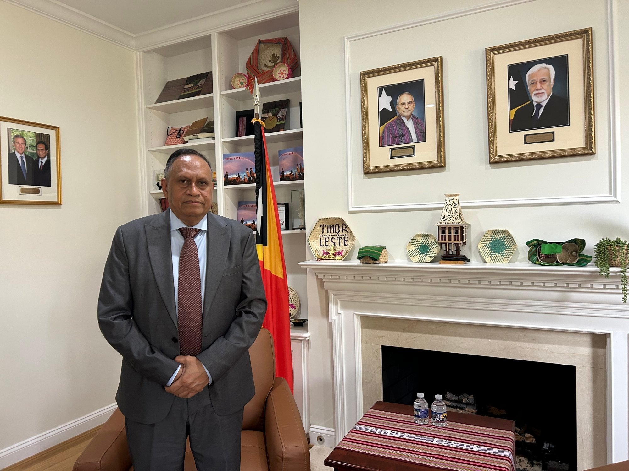 Jose Luis Guterres at the East Timor embassy in Washington. Photo: Khushboo Razdan Jose Luis Guterres at the East Timor embassy in Washington. Photo: Khushboo Razdan