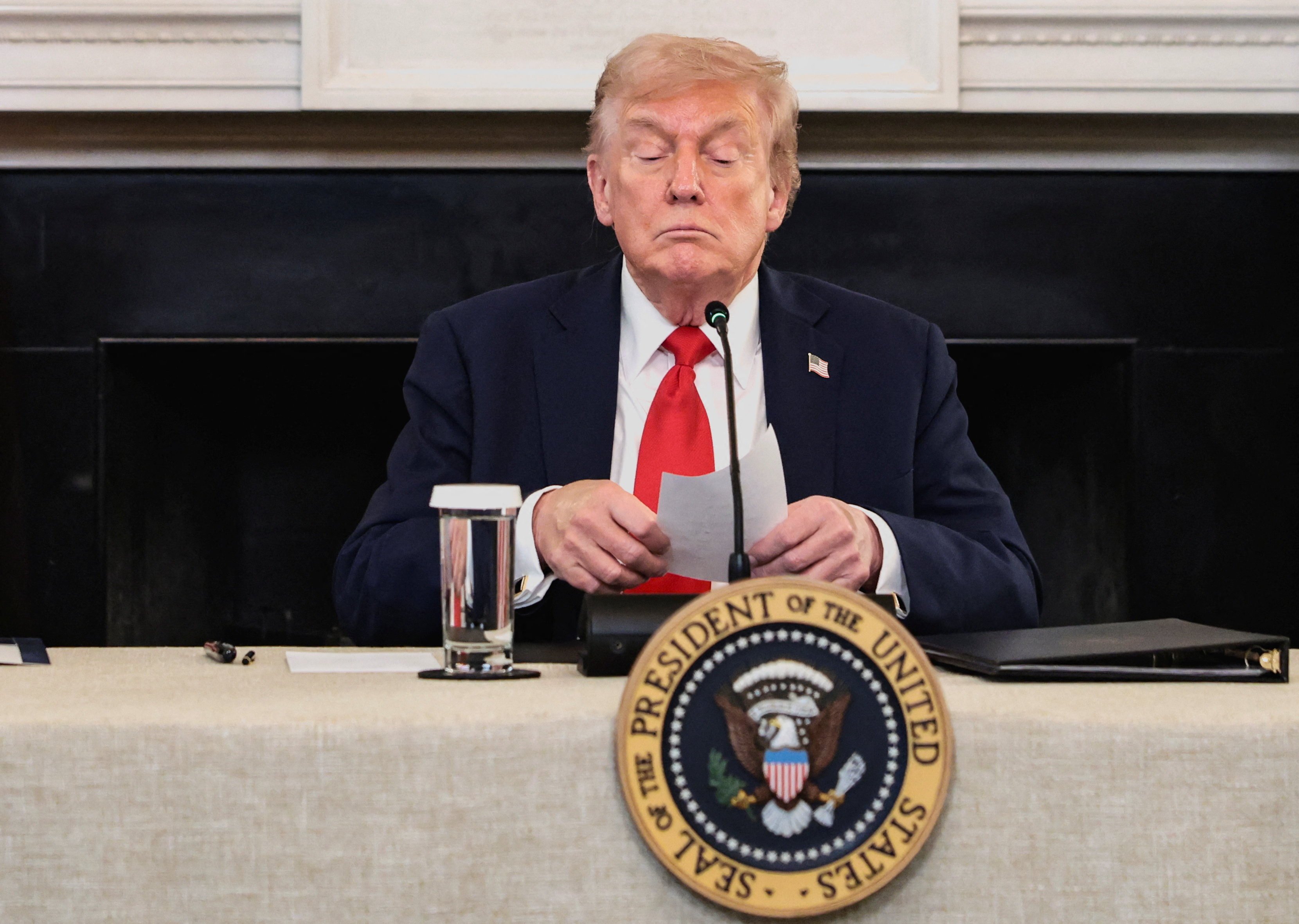 US President Donald Trump at the White House on Wednesday. Photo: Reuters