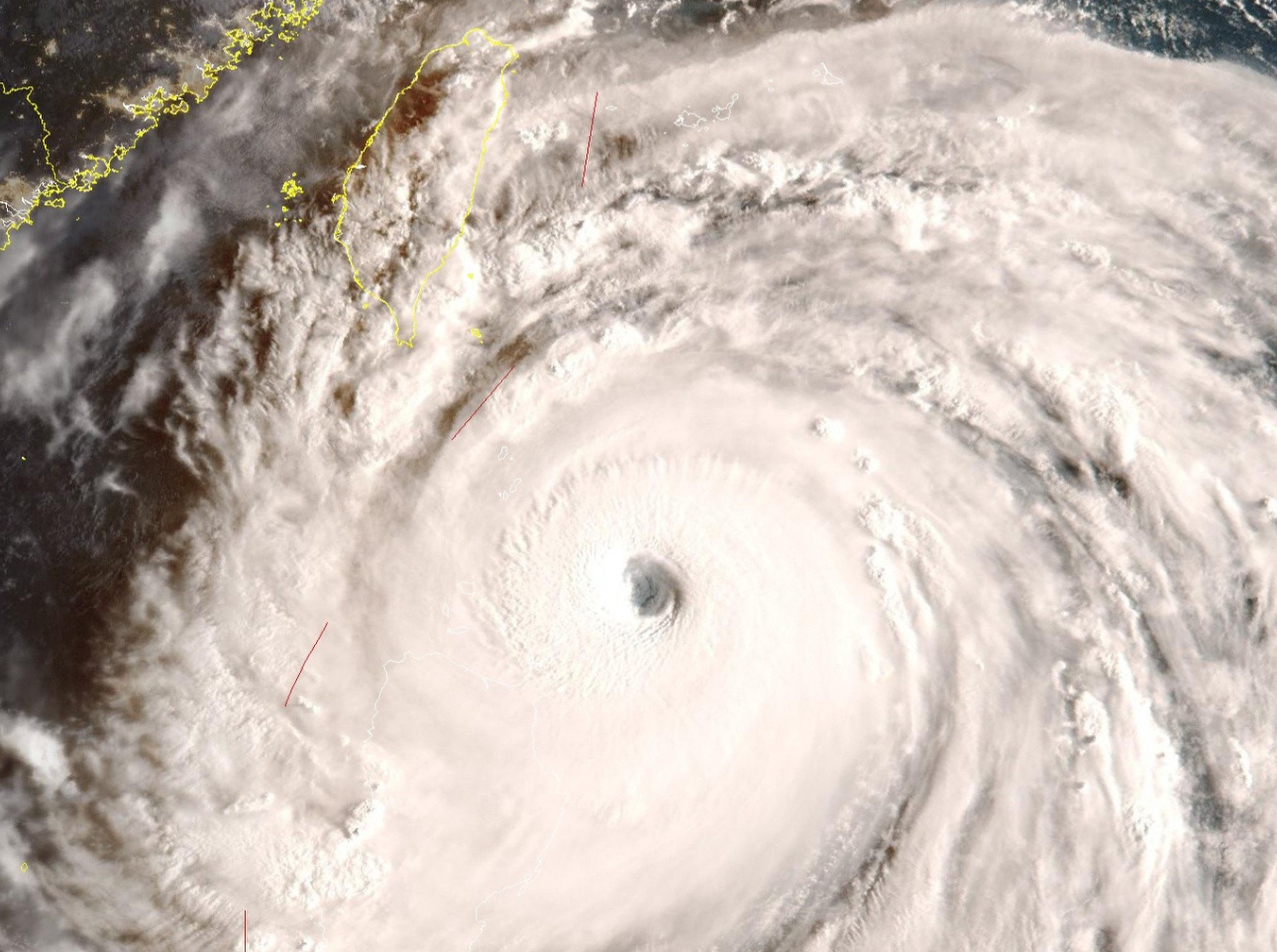 A satellite image of Super Typhoon Ragasa, which was called Nando in the Philippines. Photo: SCMP