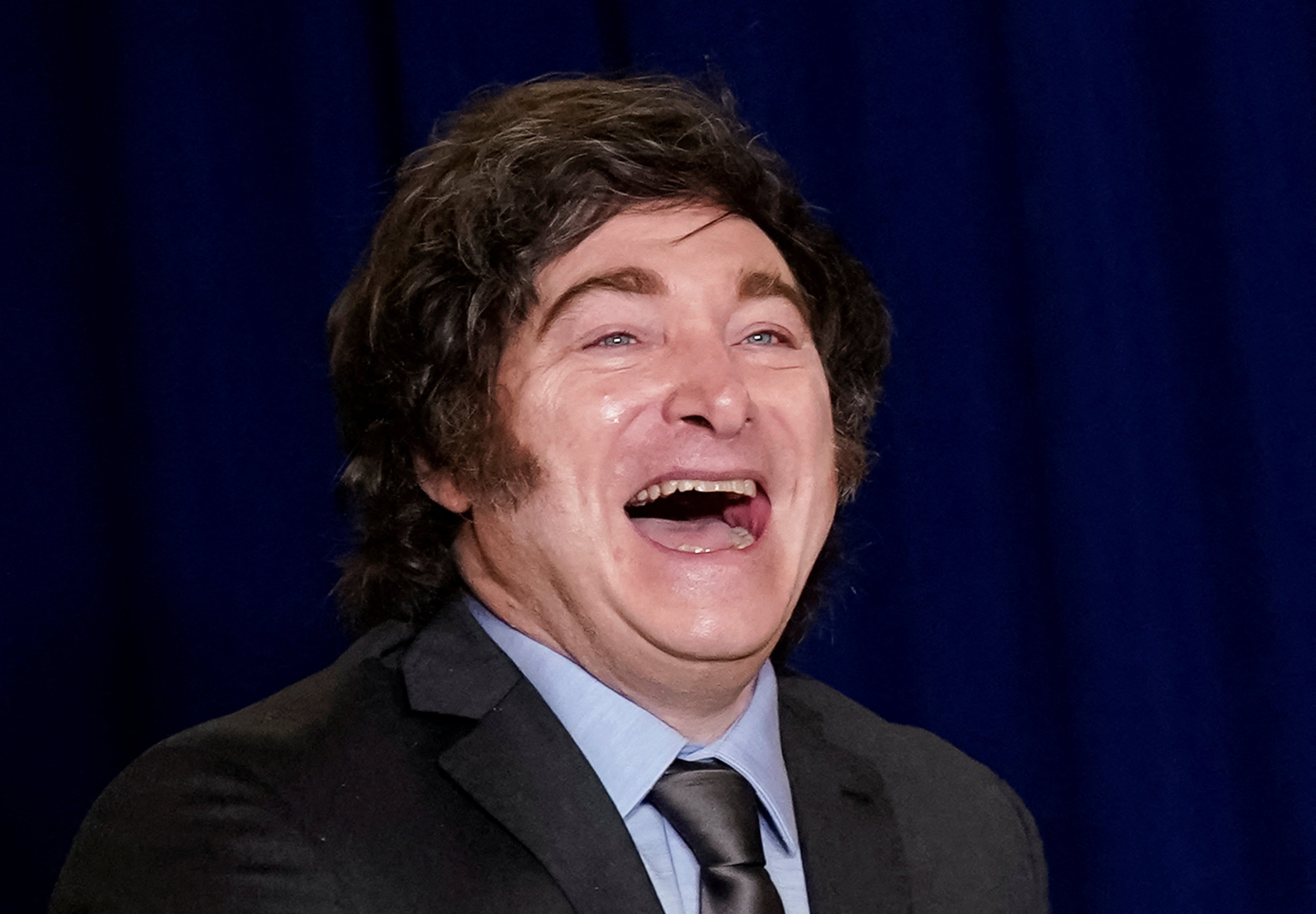 Argentina’s President Javier Milei during  a meeting with US President Donald Trump in New York in September. Photo: Reuters