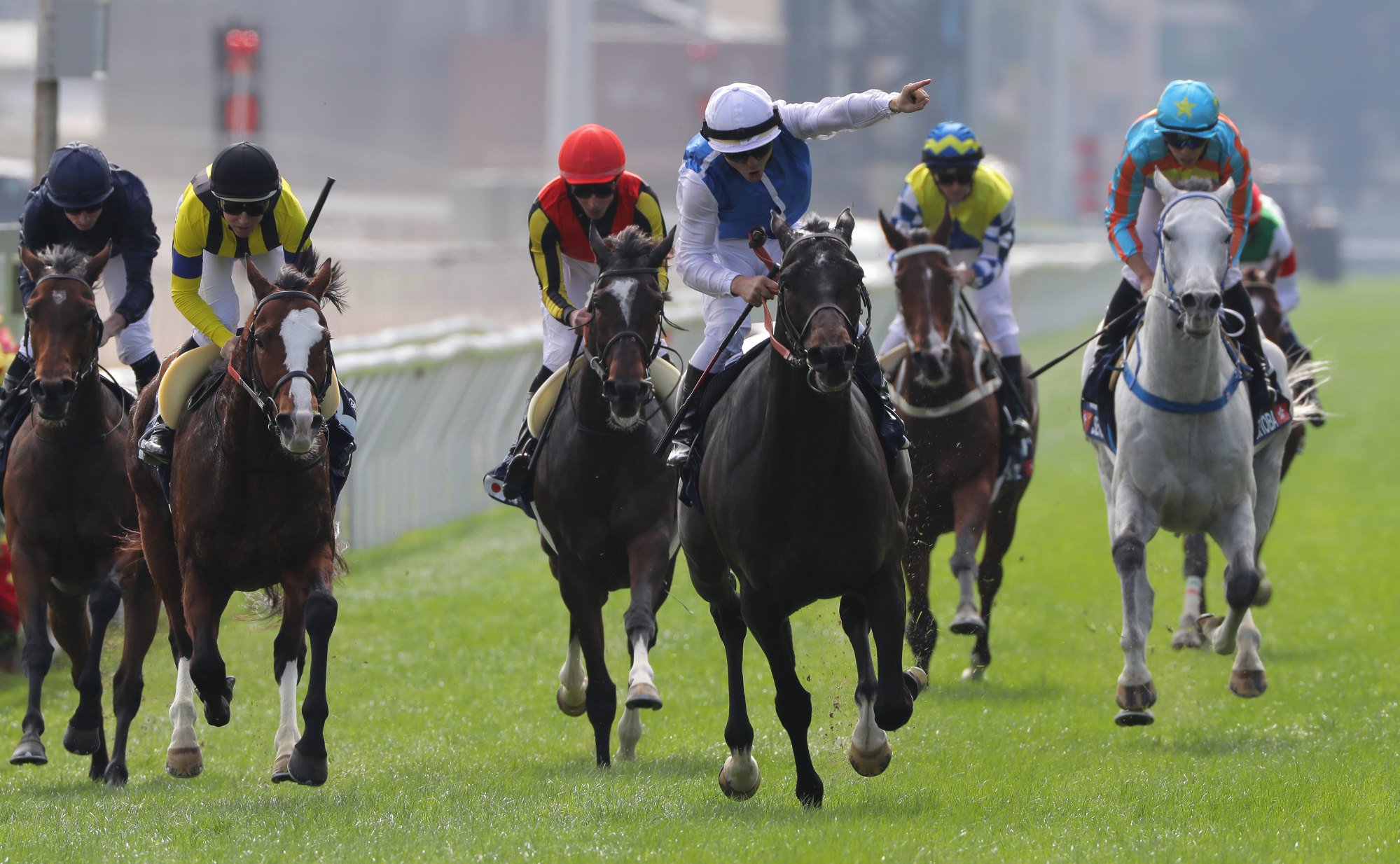 Maxime Guyon and Junko win the 2013 Hong Kong Vase. Maxime Guyon and Junko win the 2013 Hong Kong Vase.
