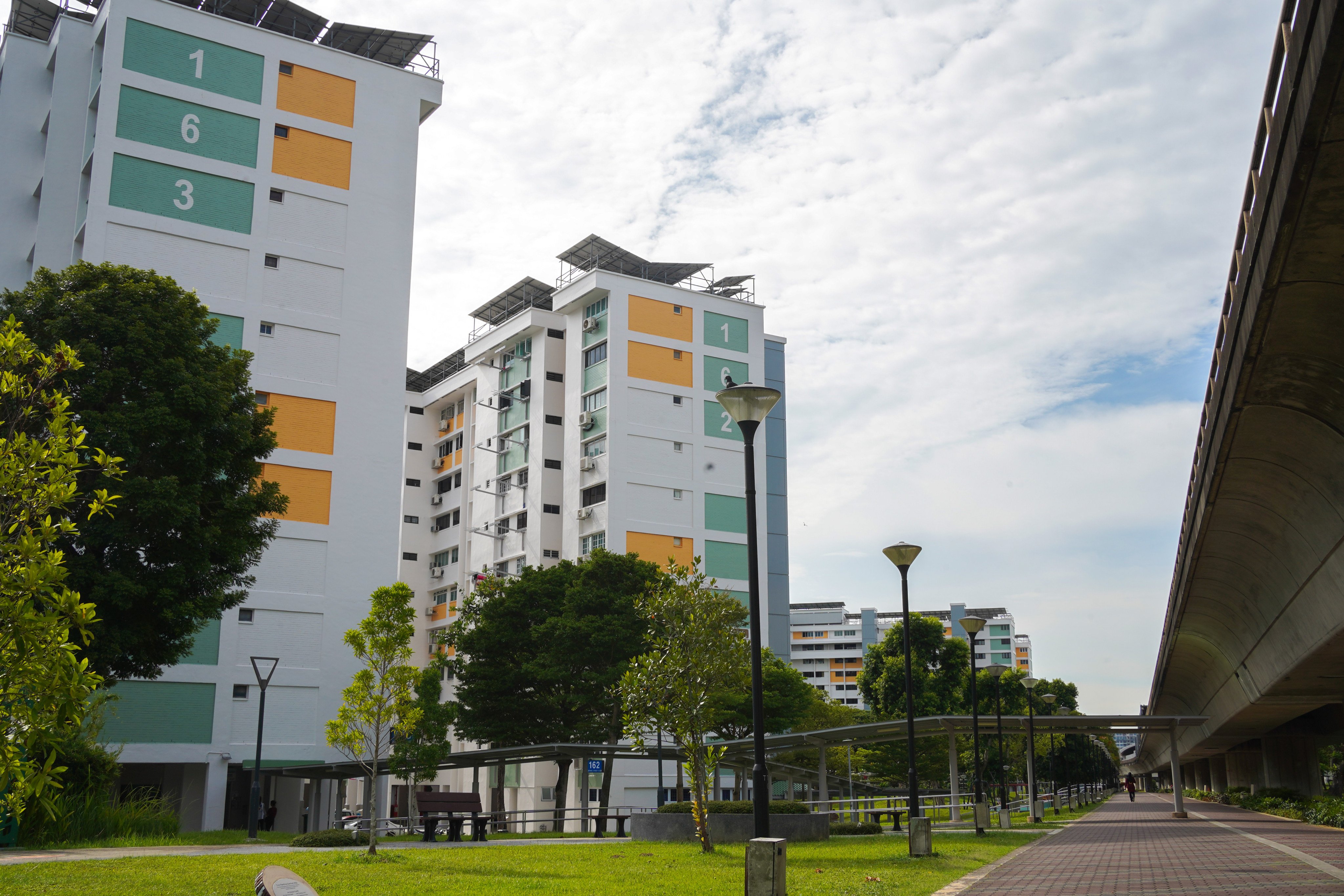 The eastern town of Tampines, Singapore. More than 80 per cent of Singapore’s population lives in public housing flats. Photo: Kolette Lim