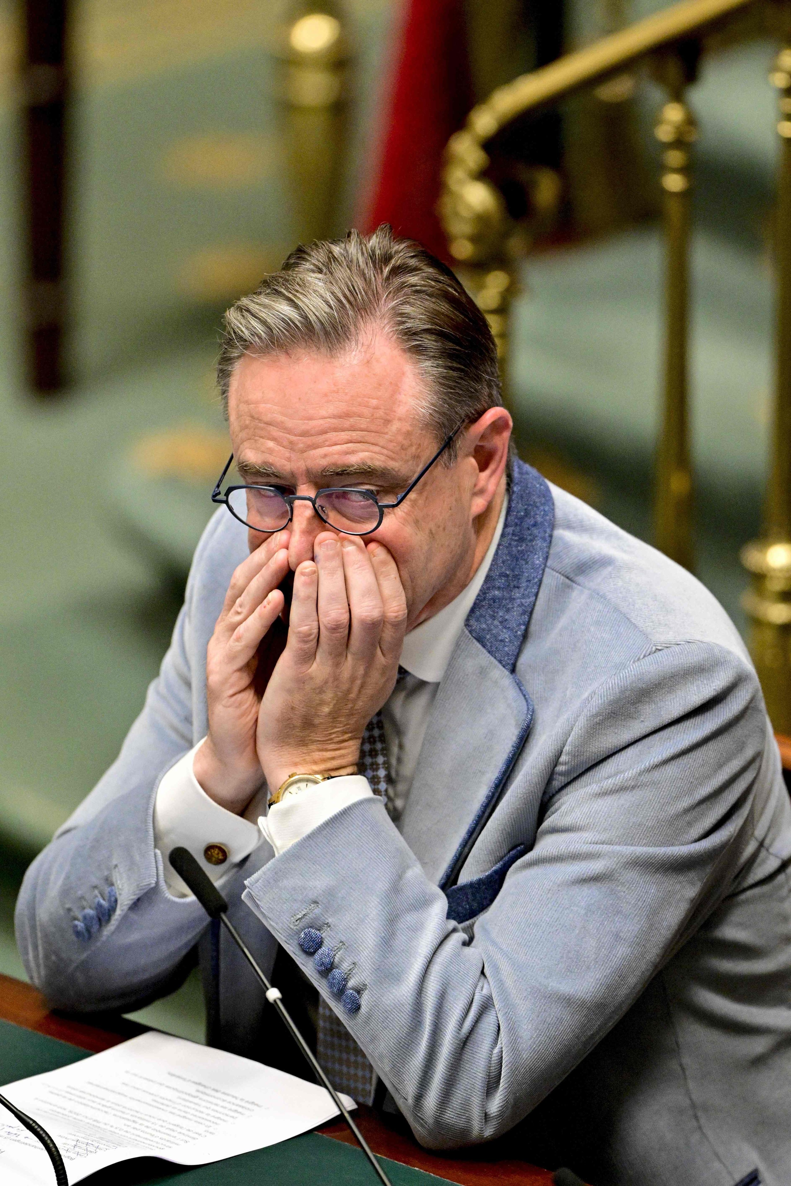 Belgium’s Prime Minister Bart De Wever on Thursday. Photo: Belga via AFP