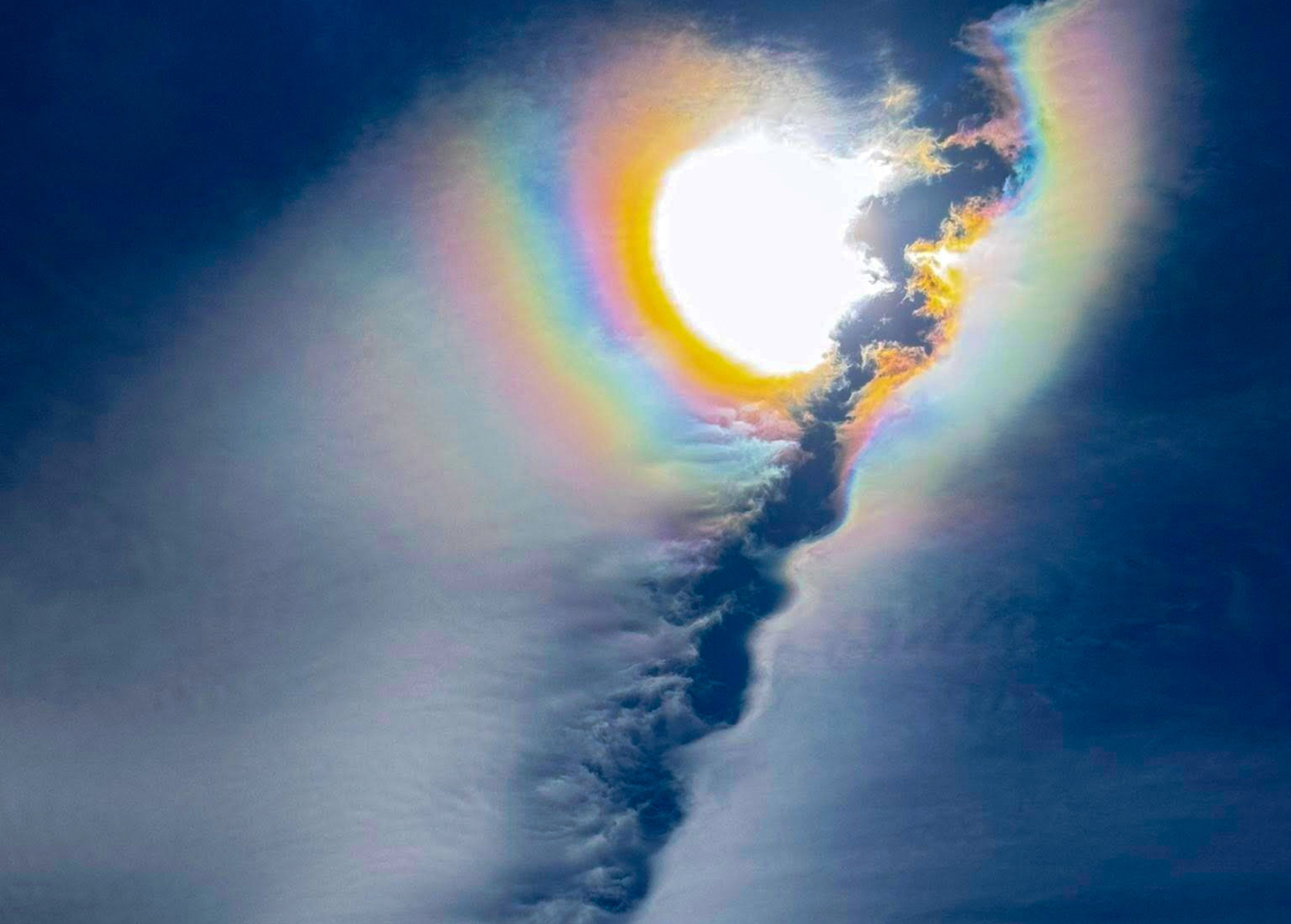 The forecaster shared images of the clouds on its social media post. Photo: Handout