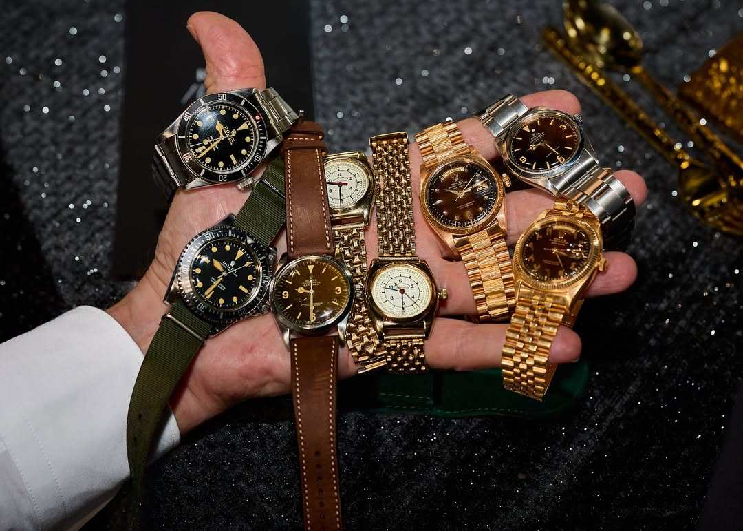 Vintage watches at this year’s Rolliefest at the Metropolitan Museum of Art in New York. Photo: @troybarmore/Instagram