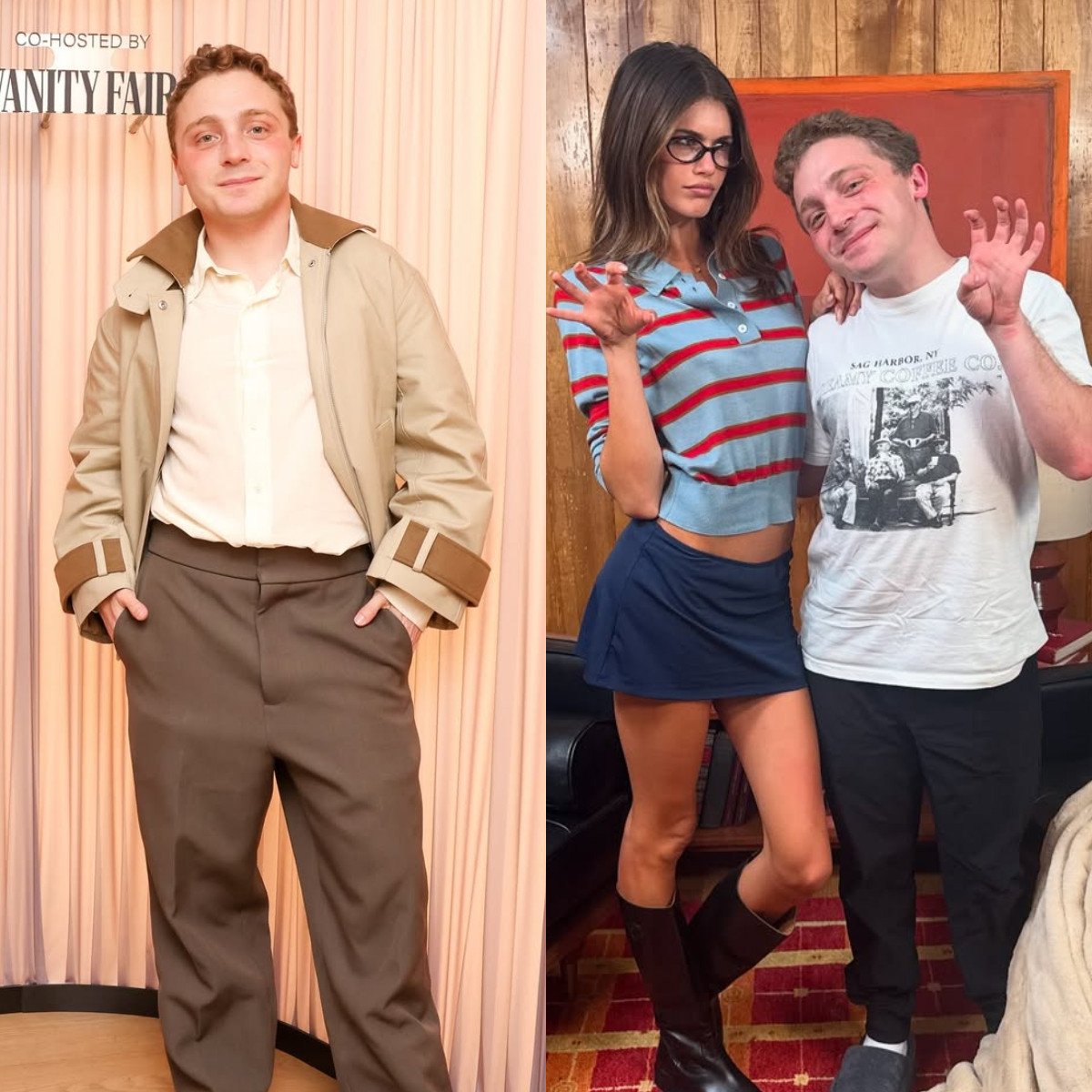 Jake Shane, host of the Therapuss podcast, is friends with A-listers like Kaia Gerber. Photos: @passthatpuss/Instagram