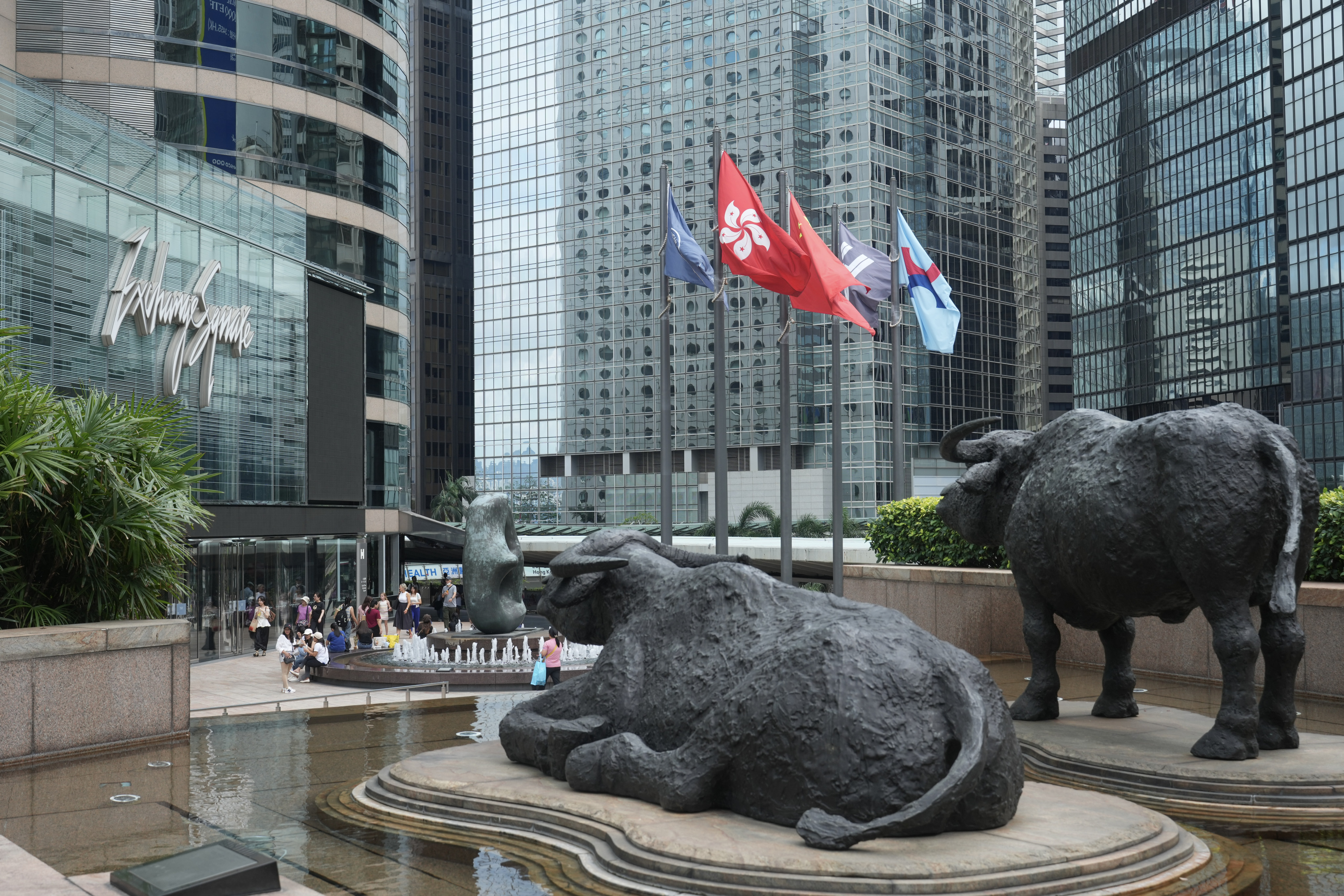 A view of Exchange Square in Central on May 18. Photo: Sam Tsang