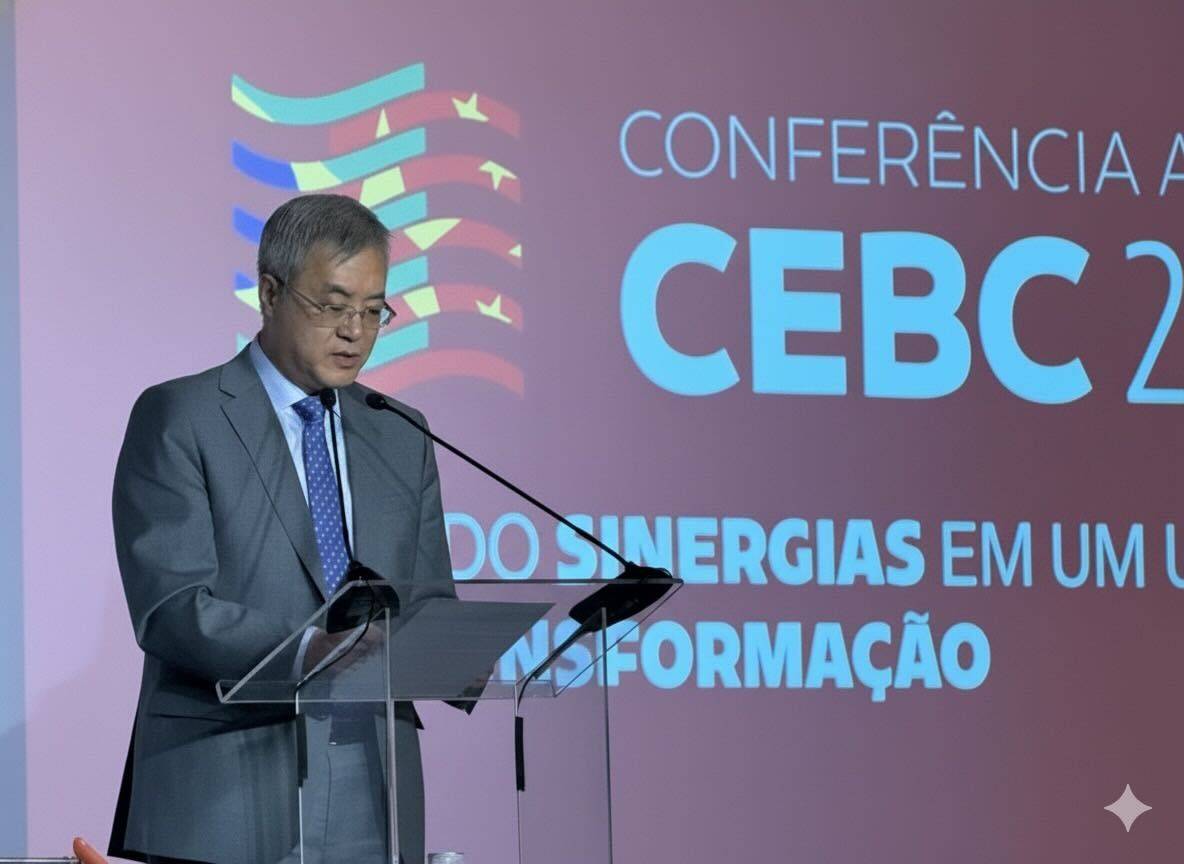 Speaking at the opening of the annual Brazil-China Business Council meeting, Ambassador Zhu Qingqiao tells business leaders, senior Brazilian officials and diplomats that Beijing was committed to sustainable development and building a “world-class” business environment. Photo: Igor Patrick