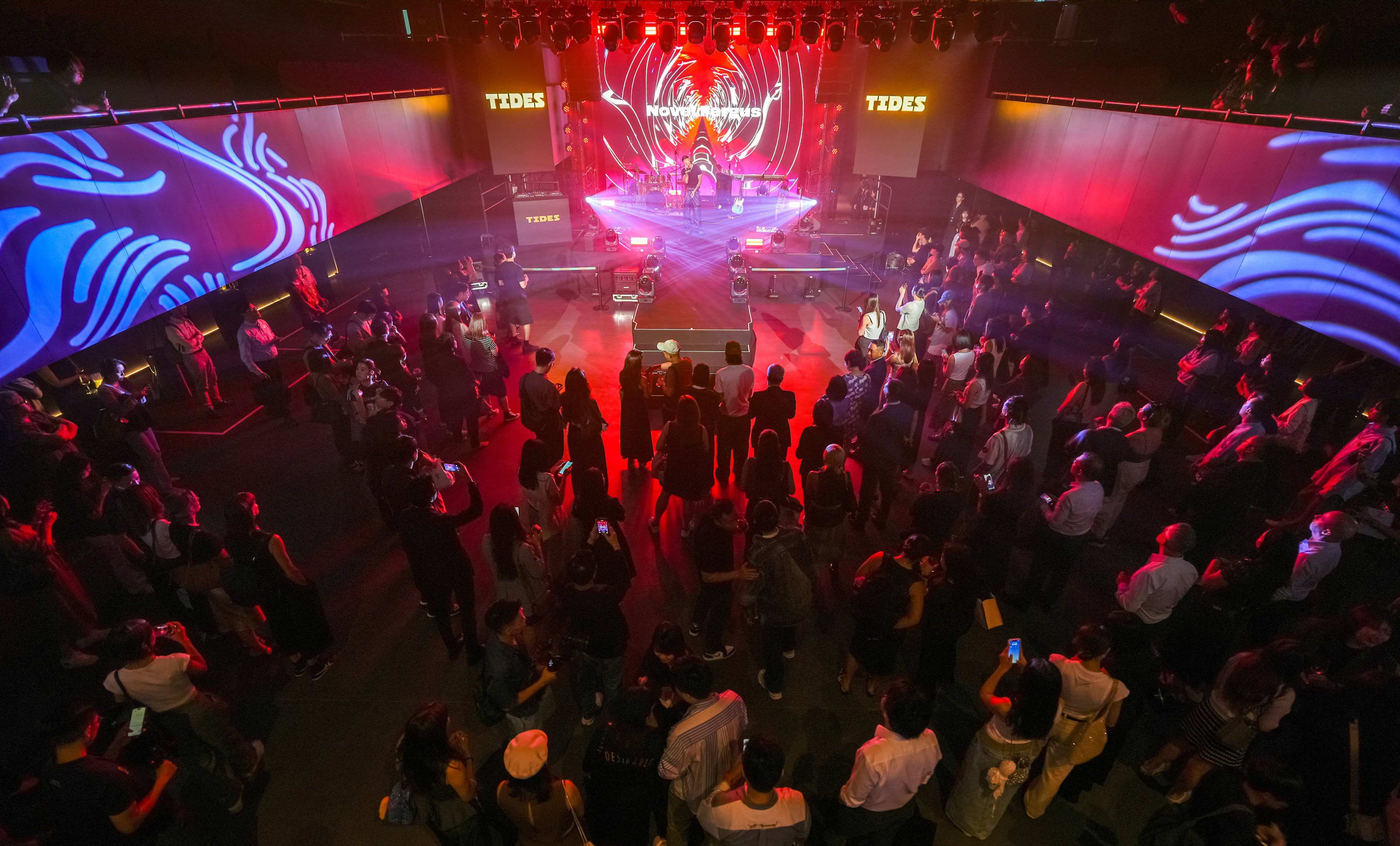 Local rapper Novel Fergus performs on the opening night of Tides. Photo: Eugene Lee