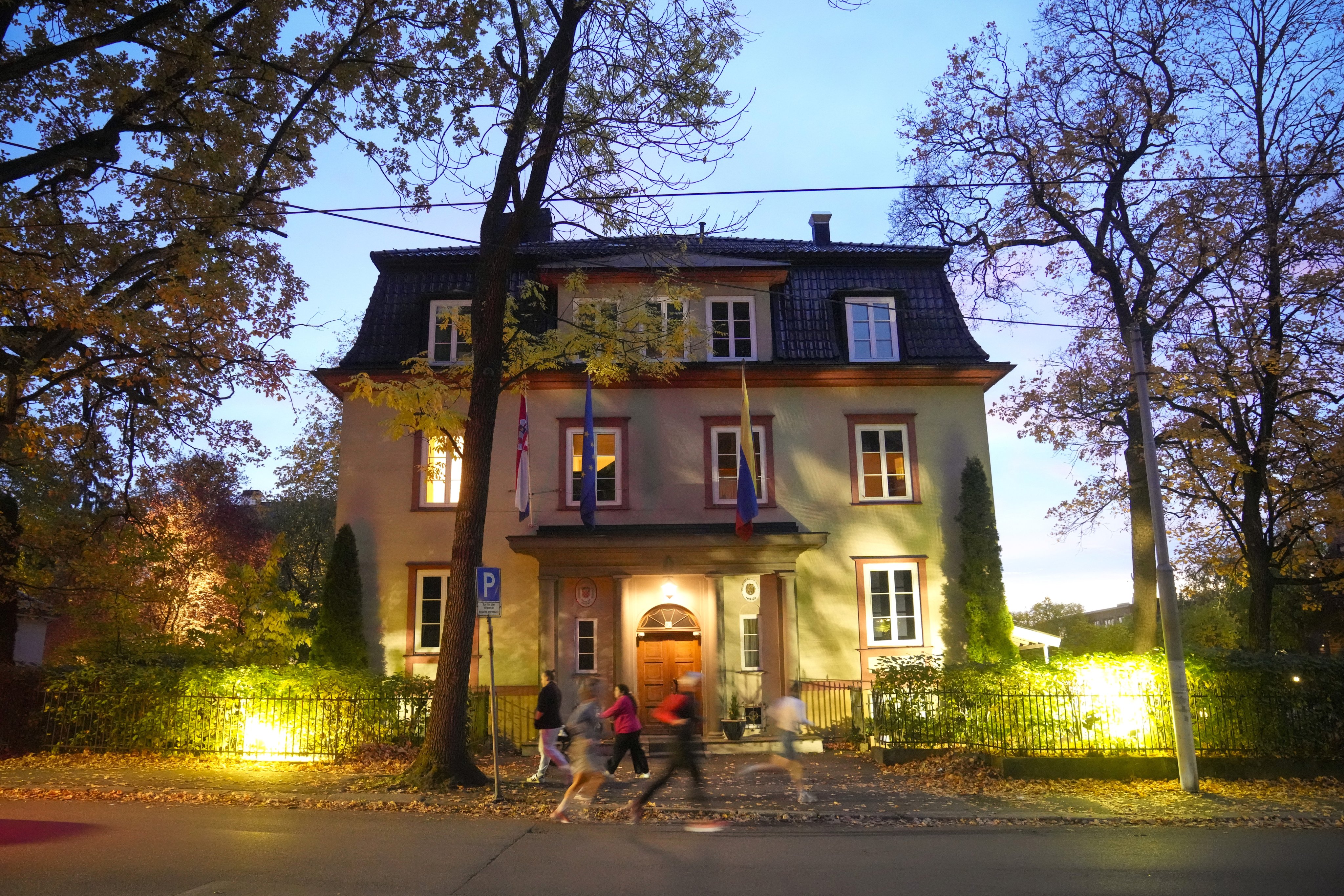 The Venezuelan embassy in Oslo, Norway on Monday. Photo: EPA