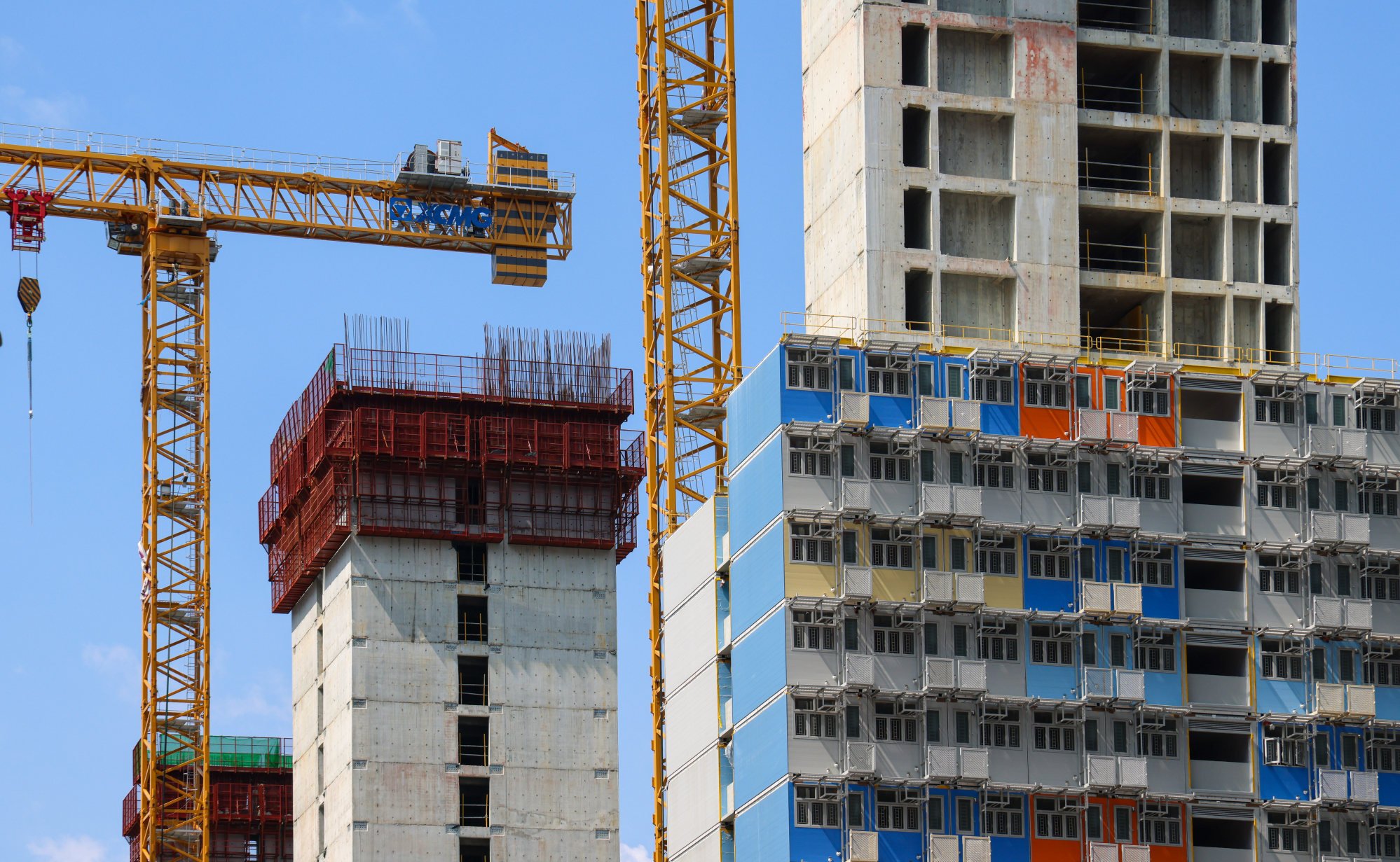 A light public housing project under construction at a site in Chai Wan. Photo: Jelly Tse