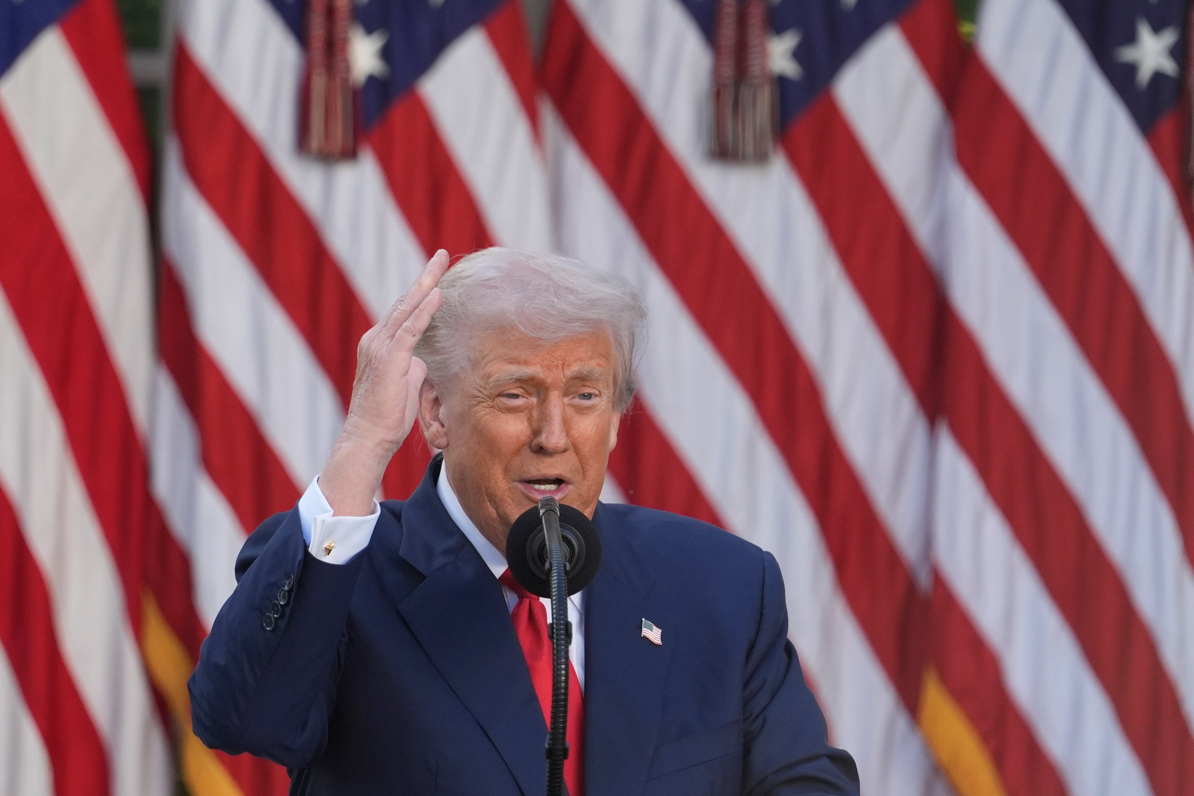 US President Donald Trump said his administration is considering “terminating business with China” in retaliation for Beijing refusing to buy US soybeans. Photo: AP