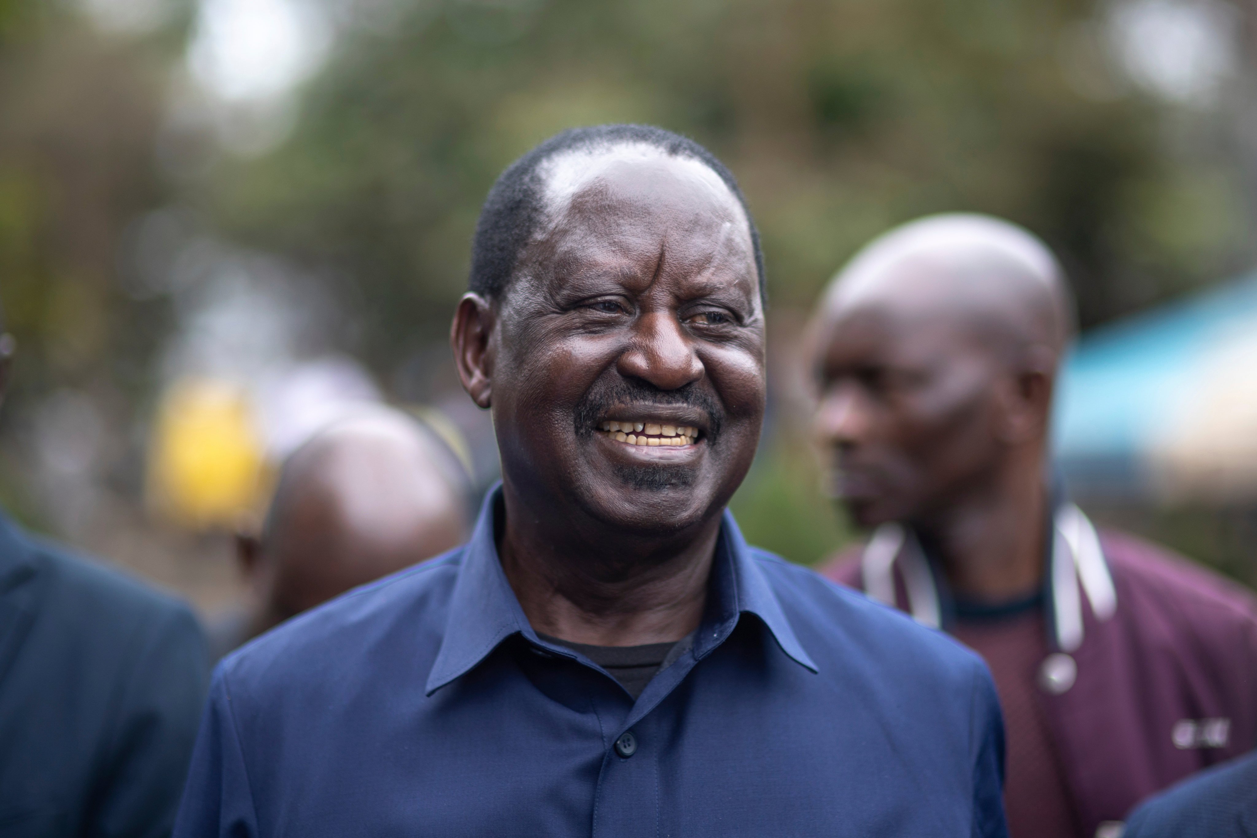 Kenyan presidential candidate Raila Odinga arrives to attend Sunday mass in Nairobi, Kenya in August 2022. Photo: AP