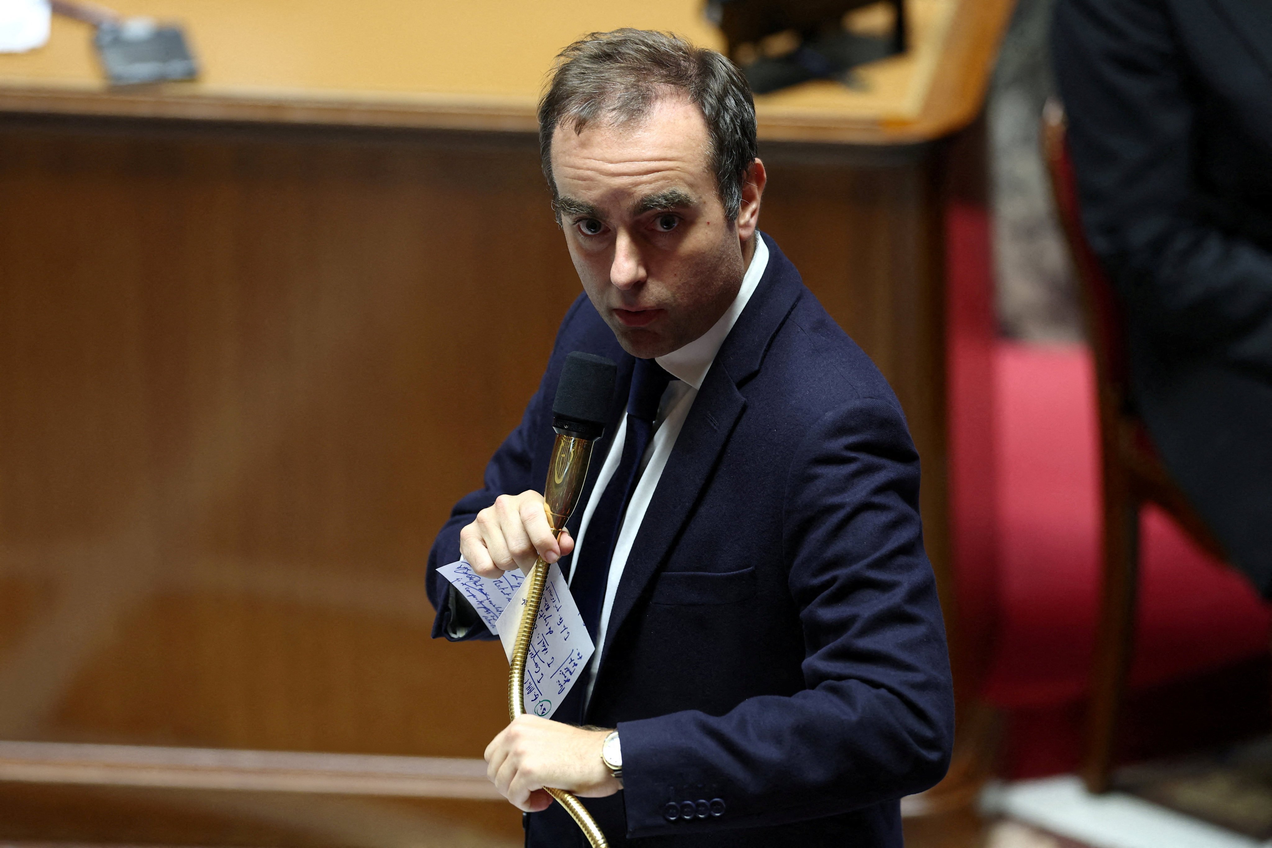 French Prime Minister Sebastien Lecornu on Tuesday. Photo: Reuters