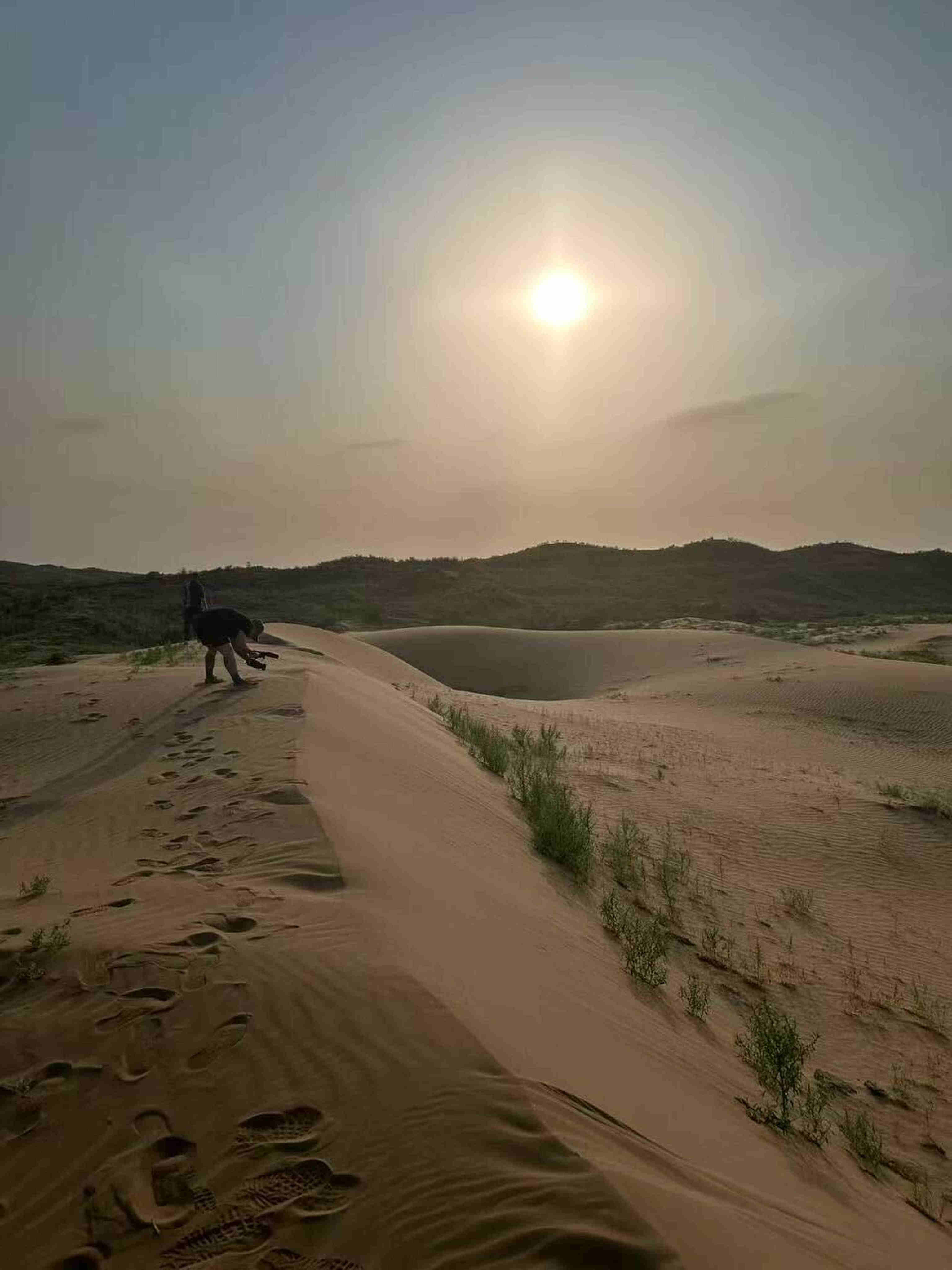 The Baijitan National Nature Reserve is holding back the desert in northwest China. Photo: Shi Huang