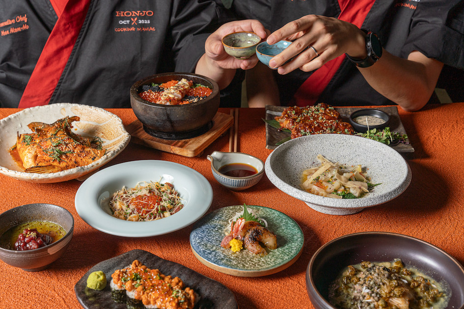 A variety of brunch dishes at Honjo in Sheung Wan. The restaurant has partnered with chef Yoon Nam-no, known as Cooking Maniac from Culinary Class Wars, for a special four-hands menu available until November 23. Photo: Honjo