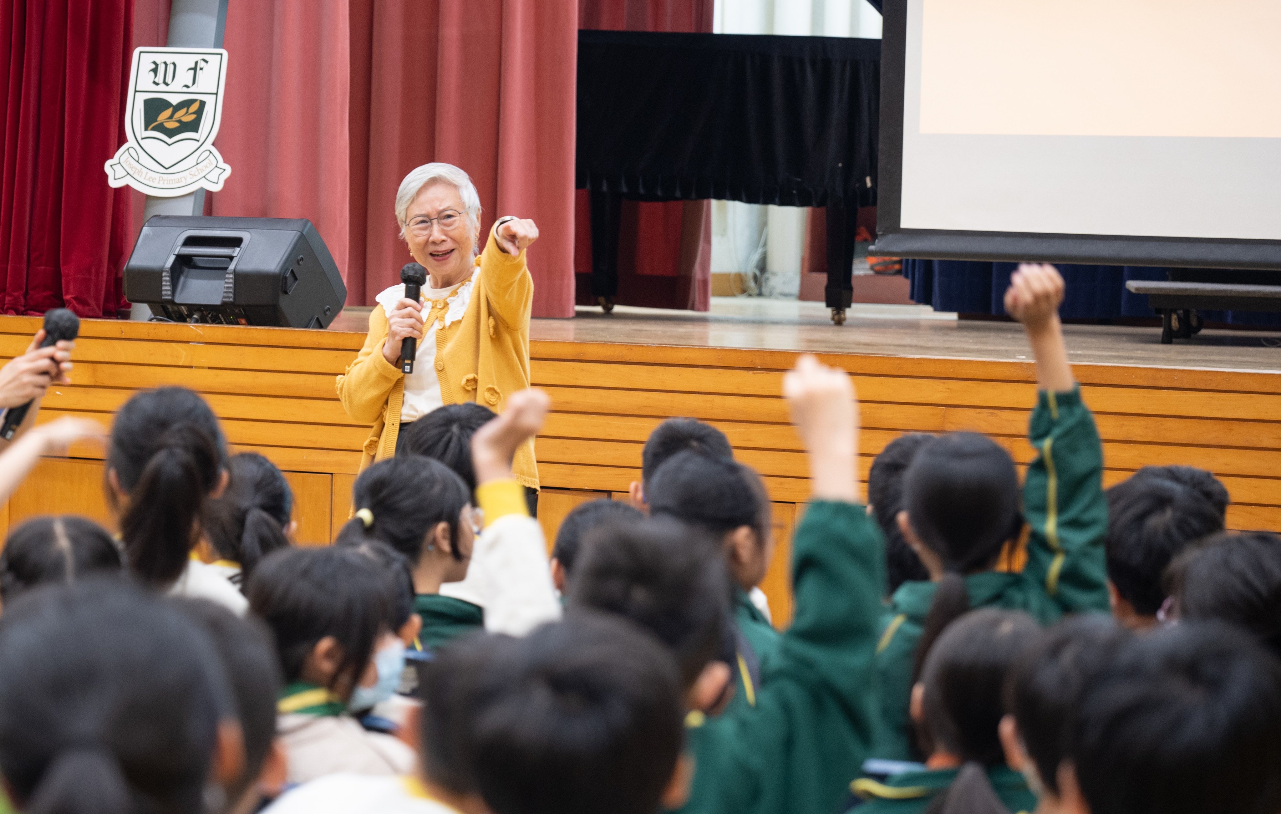 Ginger Innovation helps elderly people such as Mary Lau, 82, tell their stories and connect with young people, such as through sharing sessions in primary schools. Photo: Handout