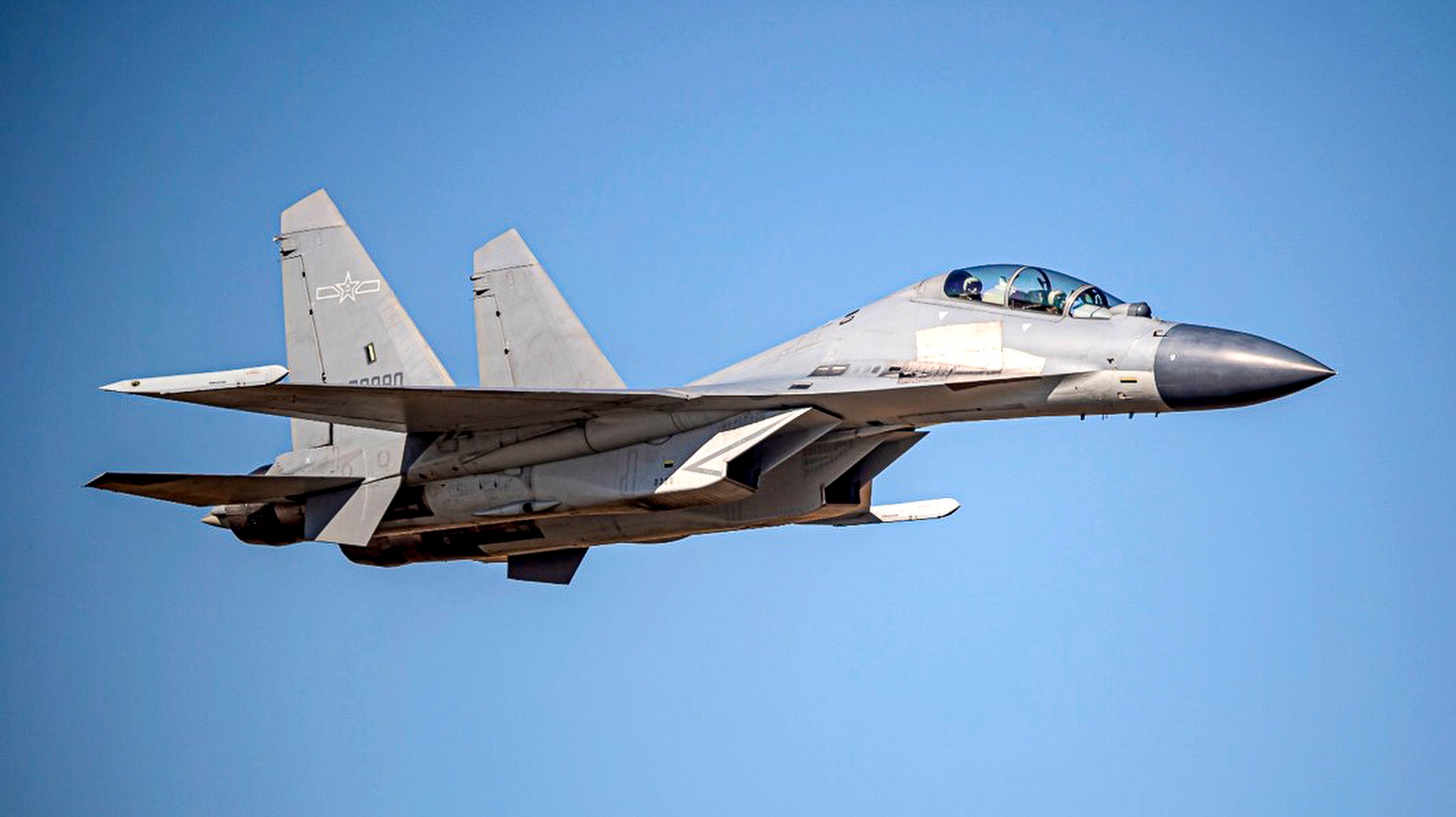 A Chinese J-16 fighter. The PLA has been replacing its ageing J-7 fighter fleet with advanced J-10C and J-16 multi-role warplanes. Photo: Handout