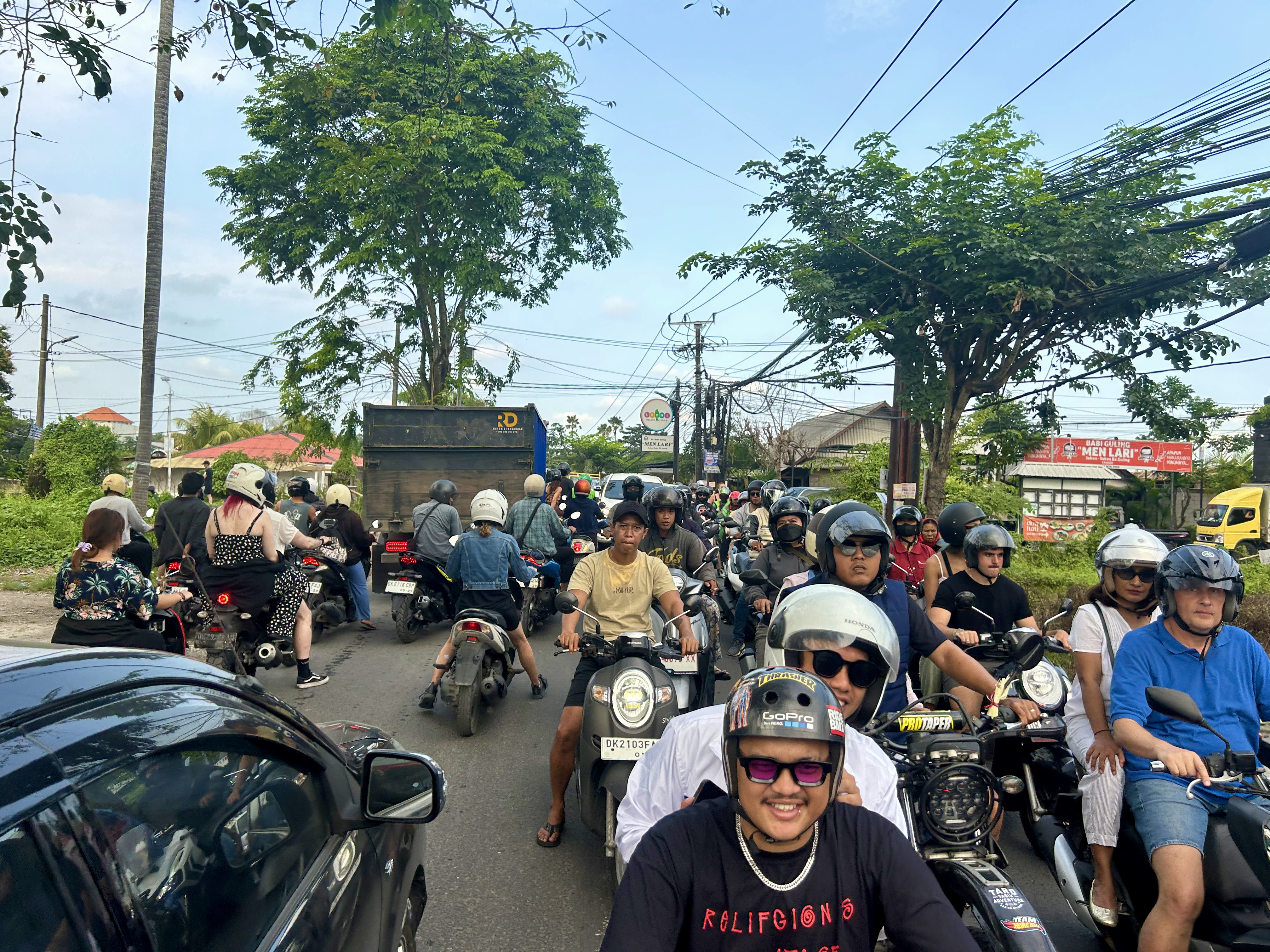 A typically gridlocked street in Bali. Local authorities are hoping that their subway plan will take off to ease traffic congestion on the island. Photo: Dave Smith