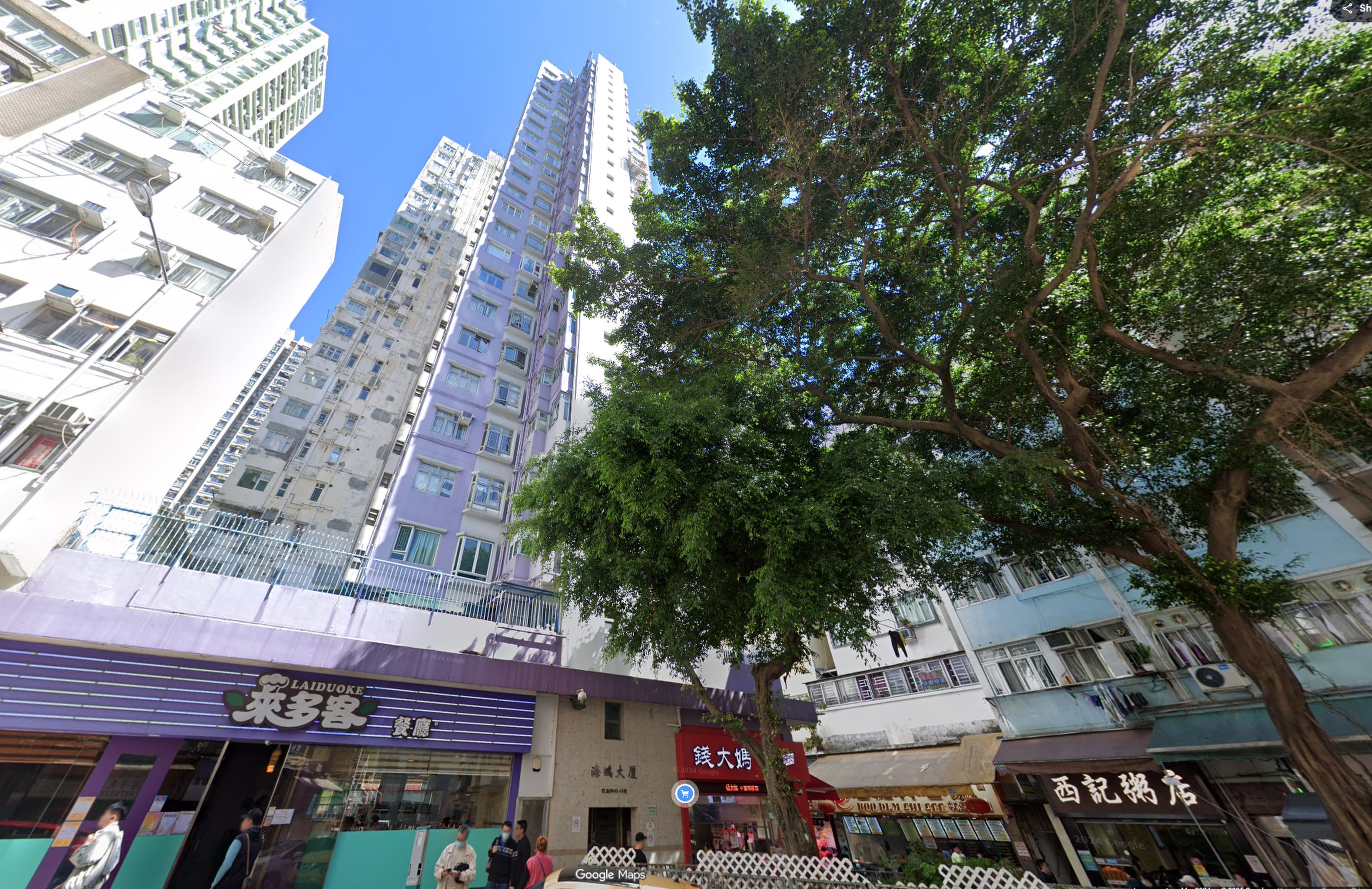 The family lives on Wan Fung Street in Wong Tai Sin. Photo: Google Maps