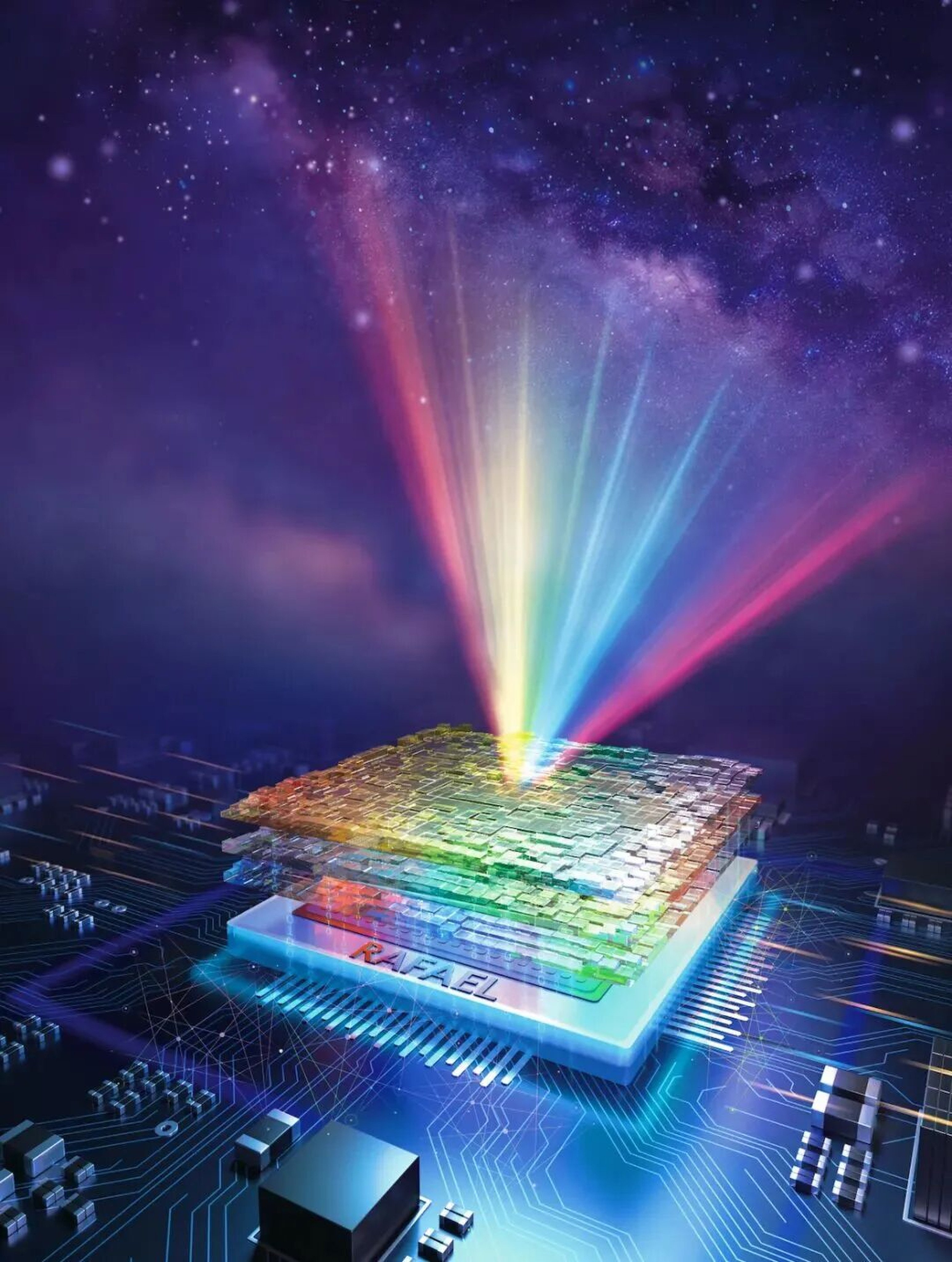 Concept diagram of the Yuheng spectral imaging chip developed by researchers from Tsinghua University. Photo: Handout