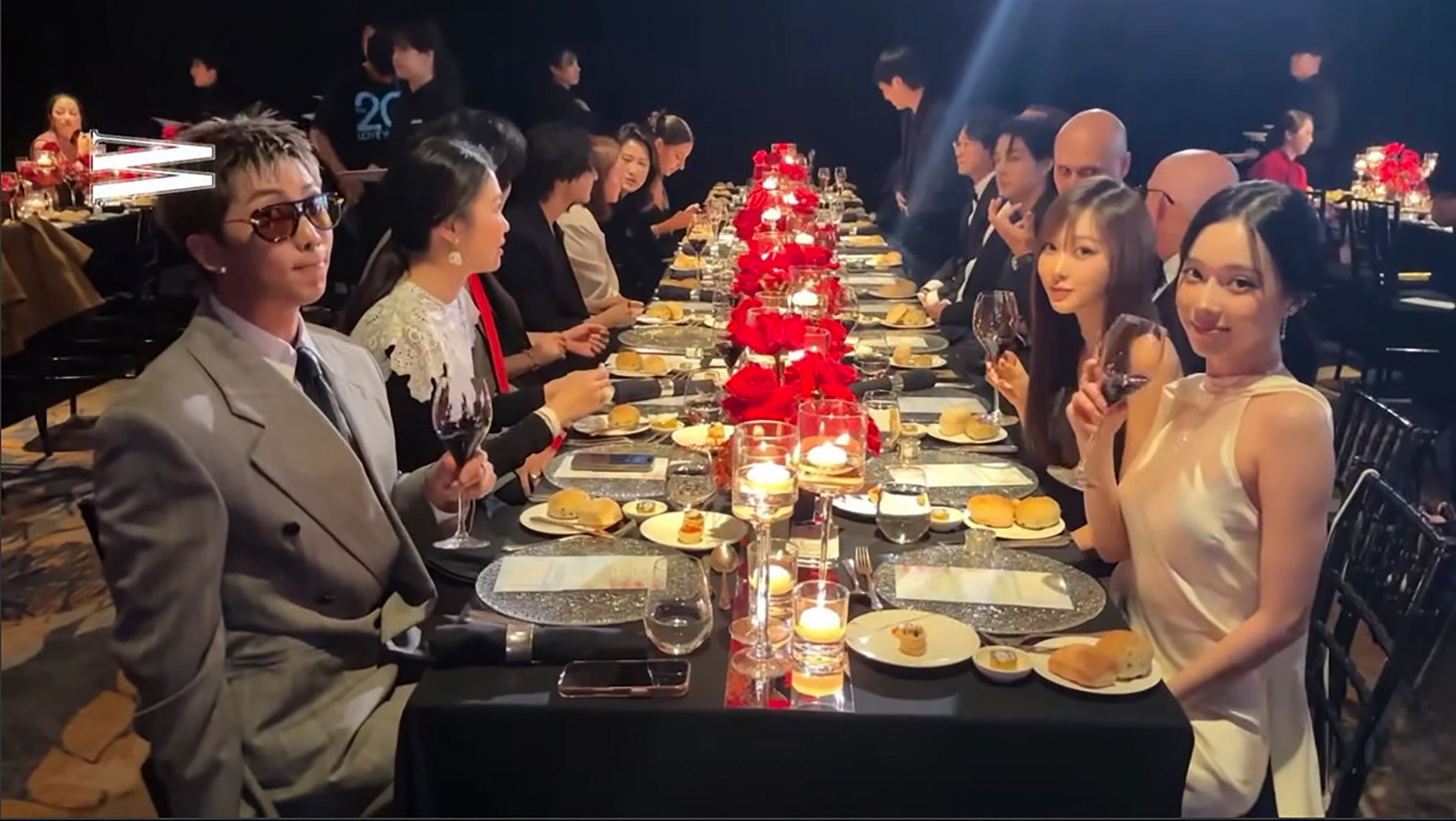 Celebrities drink and dine at W Korea’s “Love Your W 2025” breast cancer awareness campaign at the Four Seasons Hotel in Seoul on Wednesday. Photo: wkorea