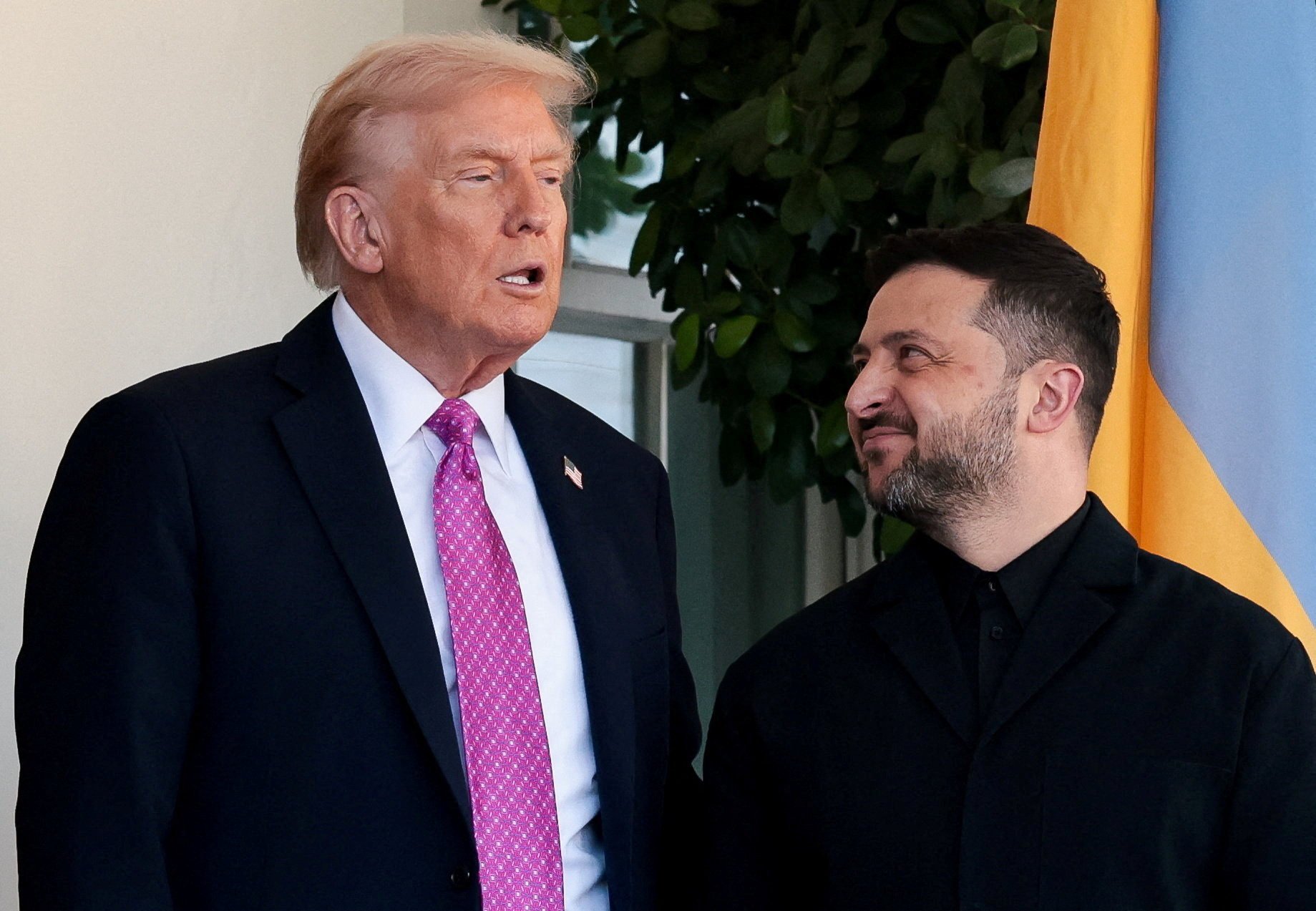 US President Donald Trump welcomes Ukraine’s President Volodymyr Zelensky at the White House on Friday. Photo: Reuters
