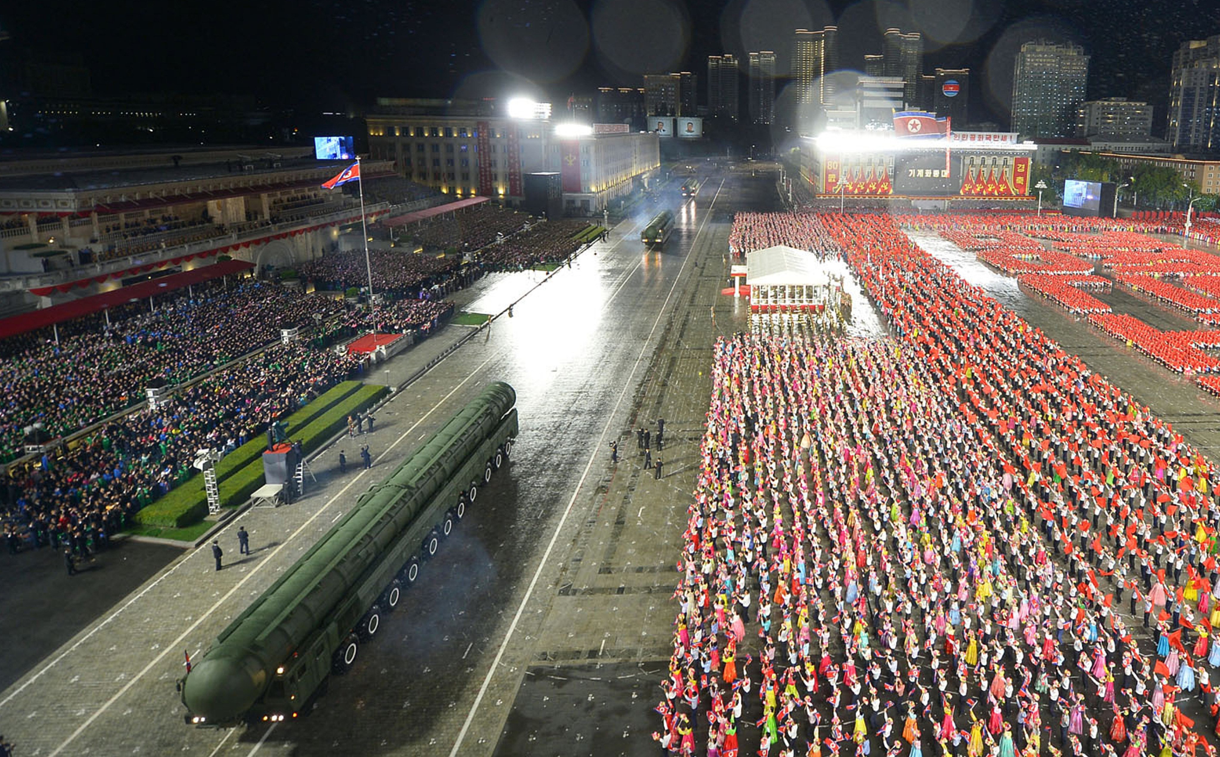 The official Korean Central News Agency has described the new Hwasong-20 missile as “the most powerful nuclear strategic weapon system”. Photo: AP