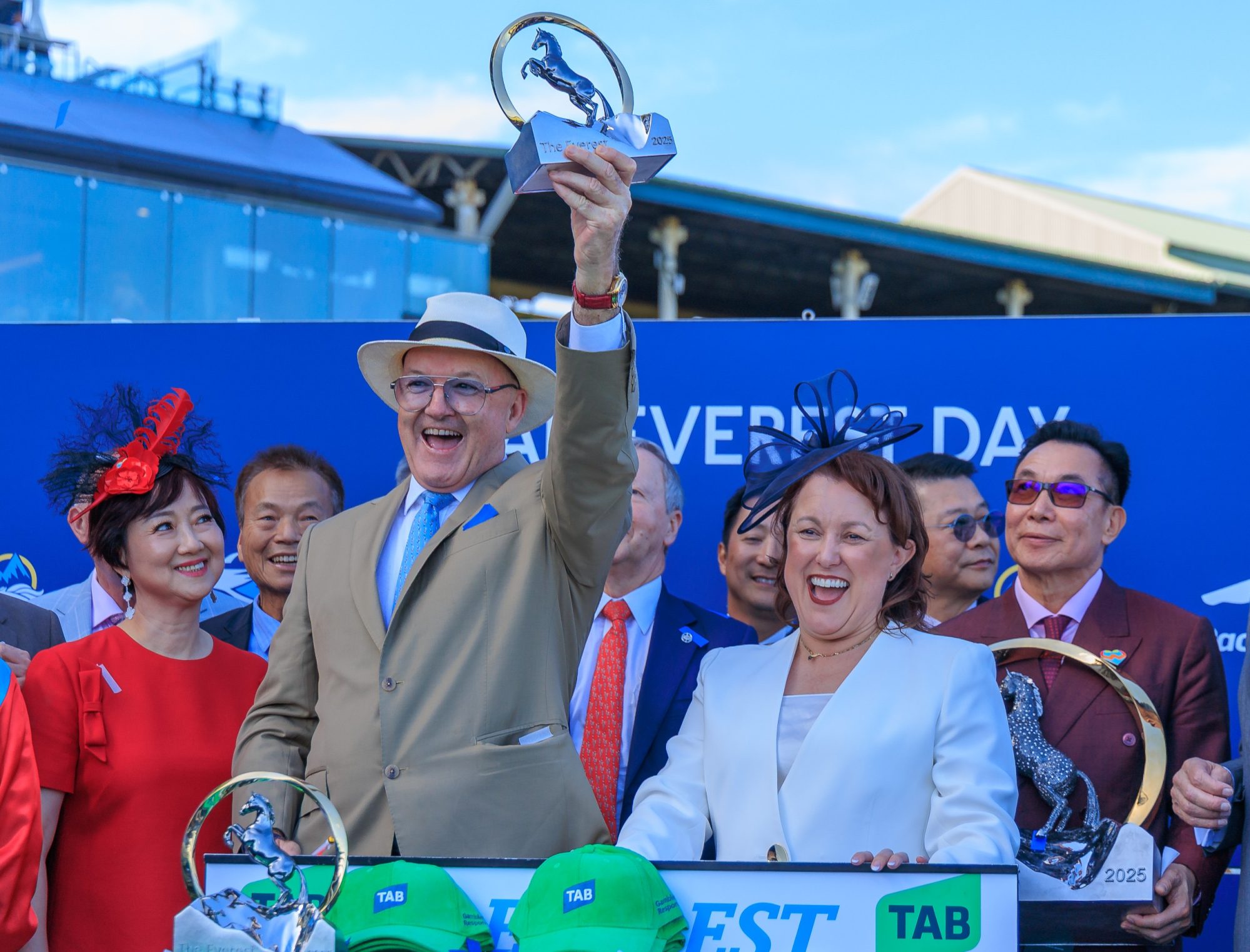 David Hayes celebrates Ka Ying Rising’s The Everest success.