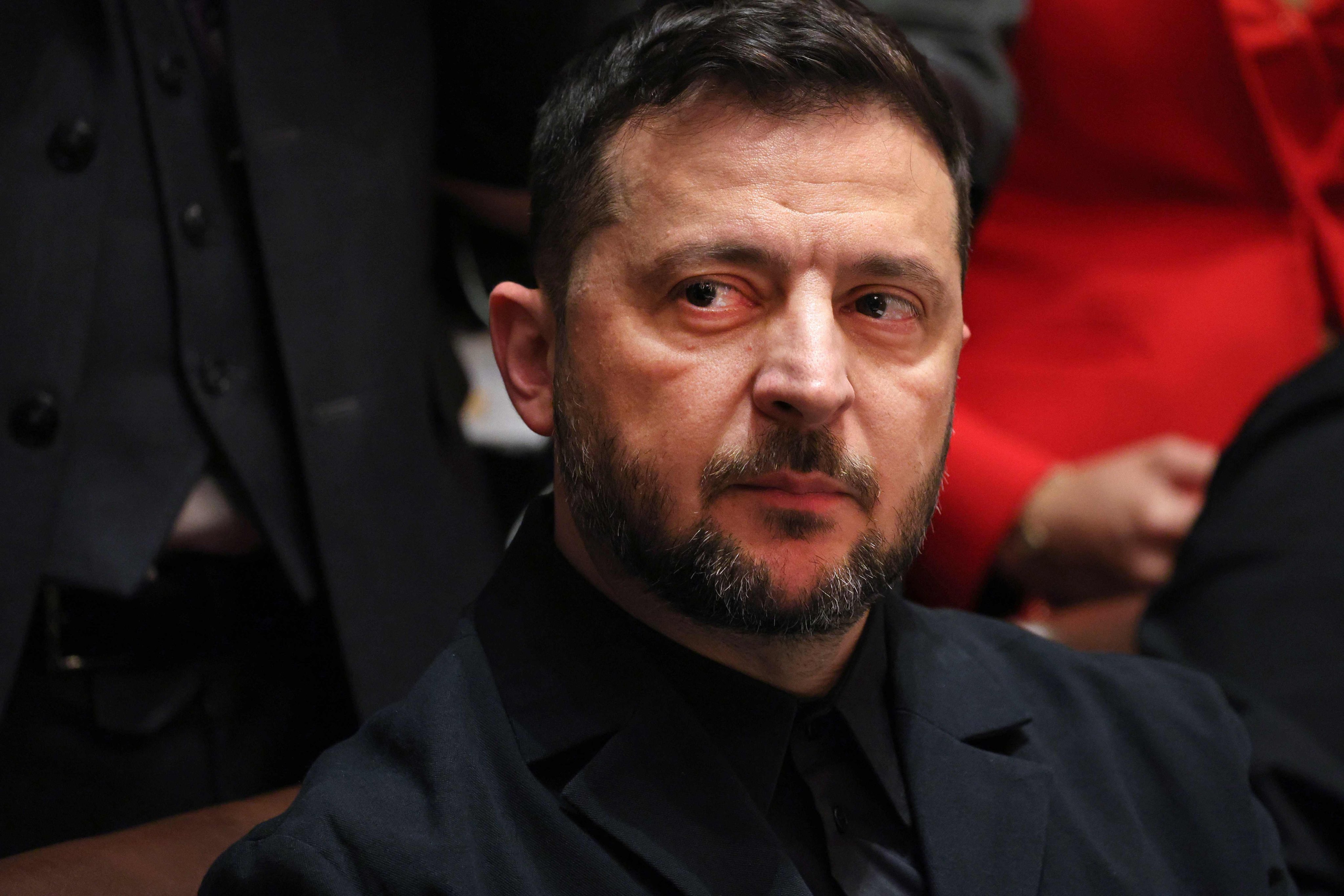 Ukrainian President Volodymyr Zelensky is seen at the Cabinet Room of the White House on October 17. Photo: AFP