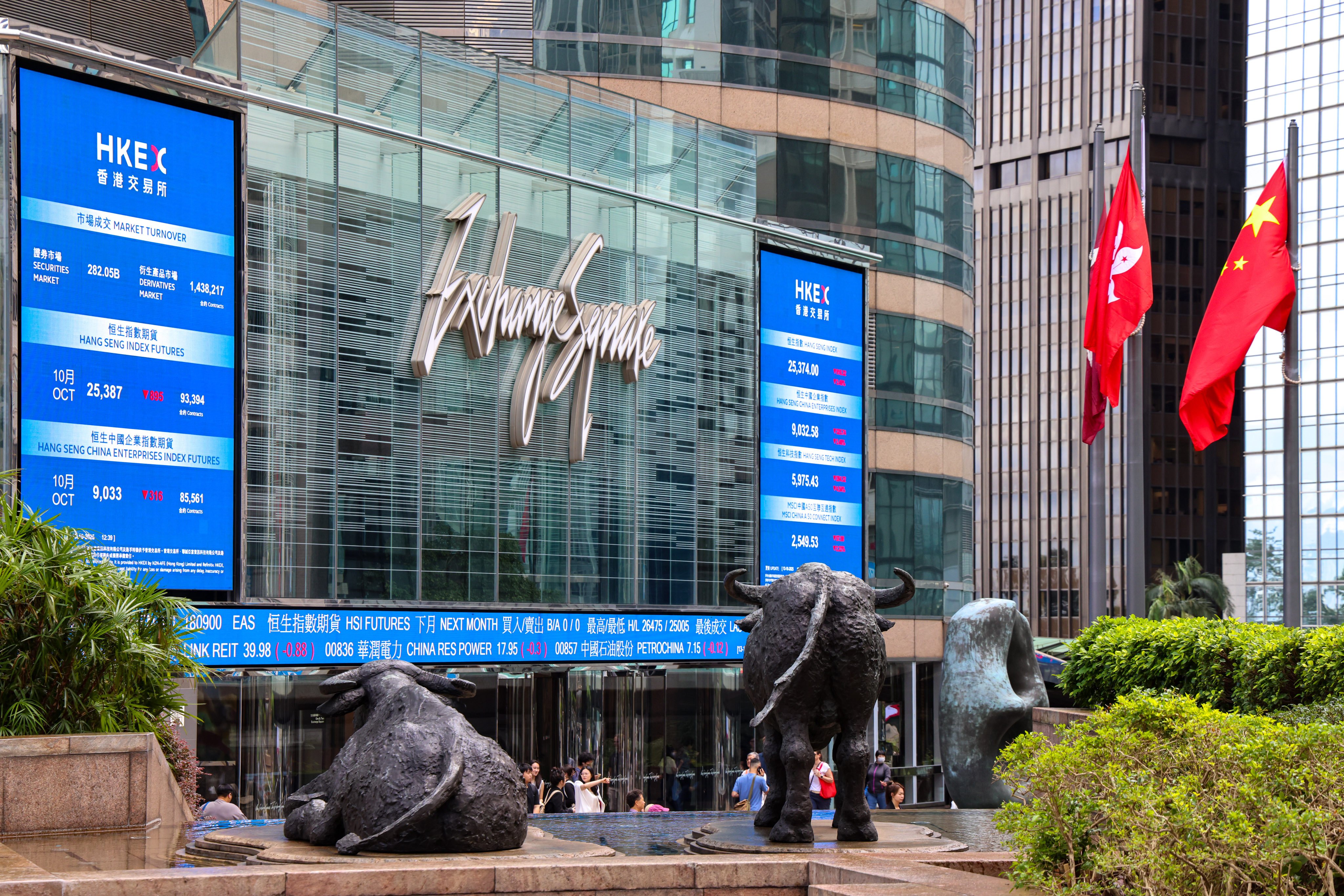 The Exchange Square in Central. Photo: Jelly Tse