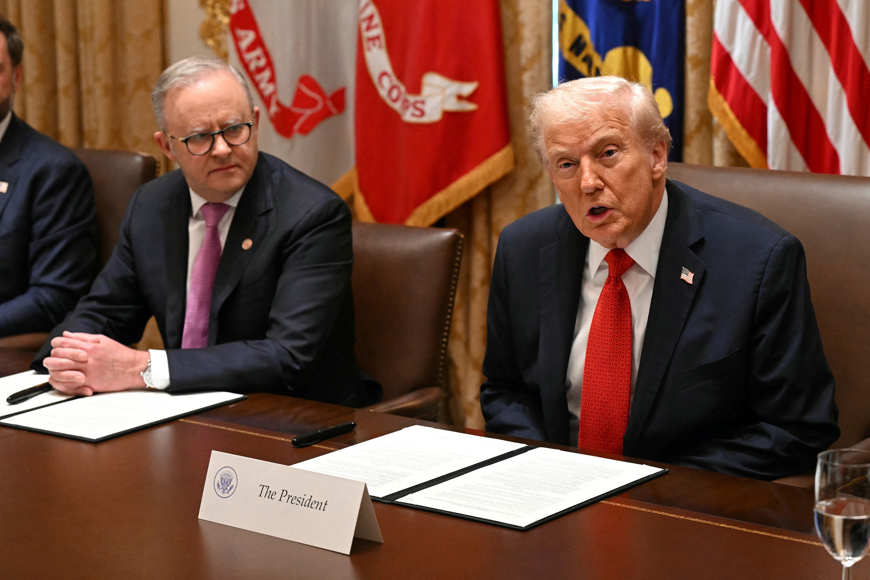 Australian Prime Minister Anthony Albanese and US President Donald Trump. Photo: AFP