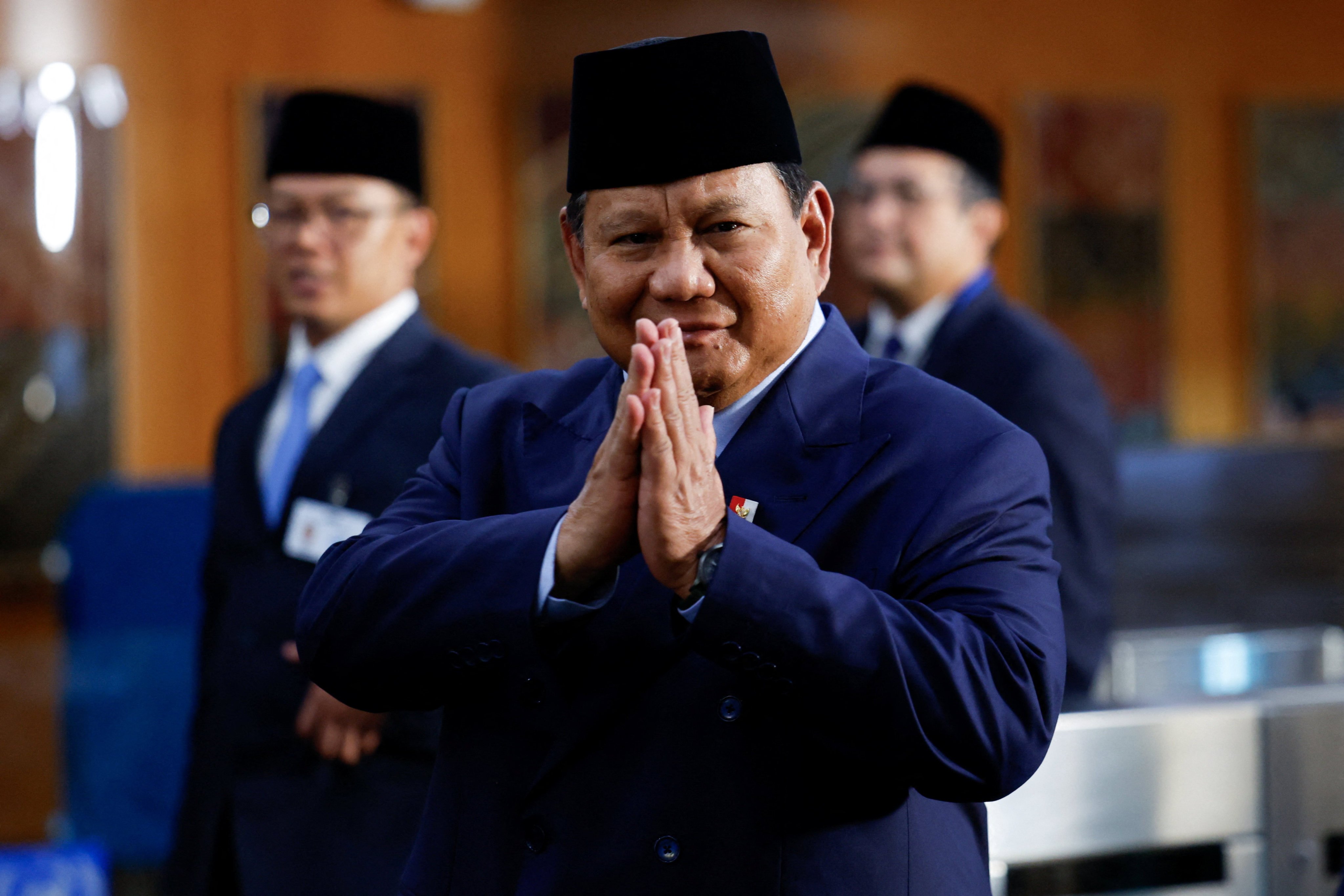 Indonesia’s President Prabowo Subianto gestures at the 80th United Nations General Assembly in New York on September 23. Photo: Reuters