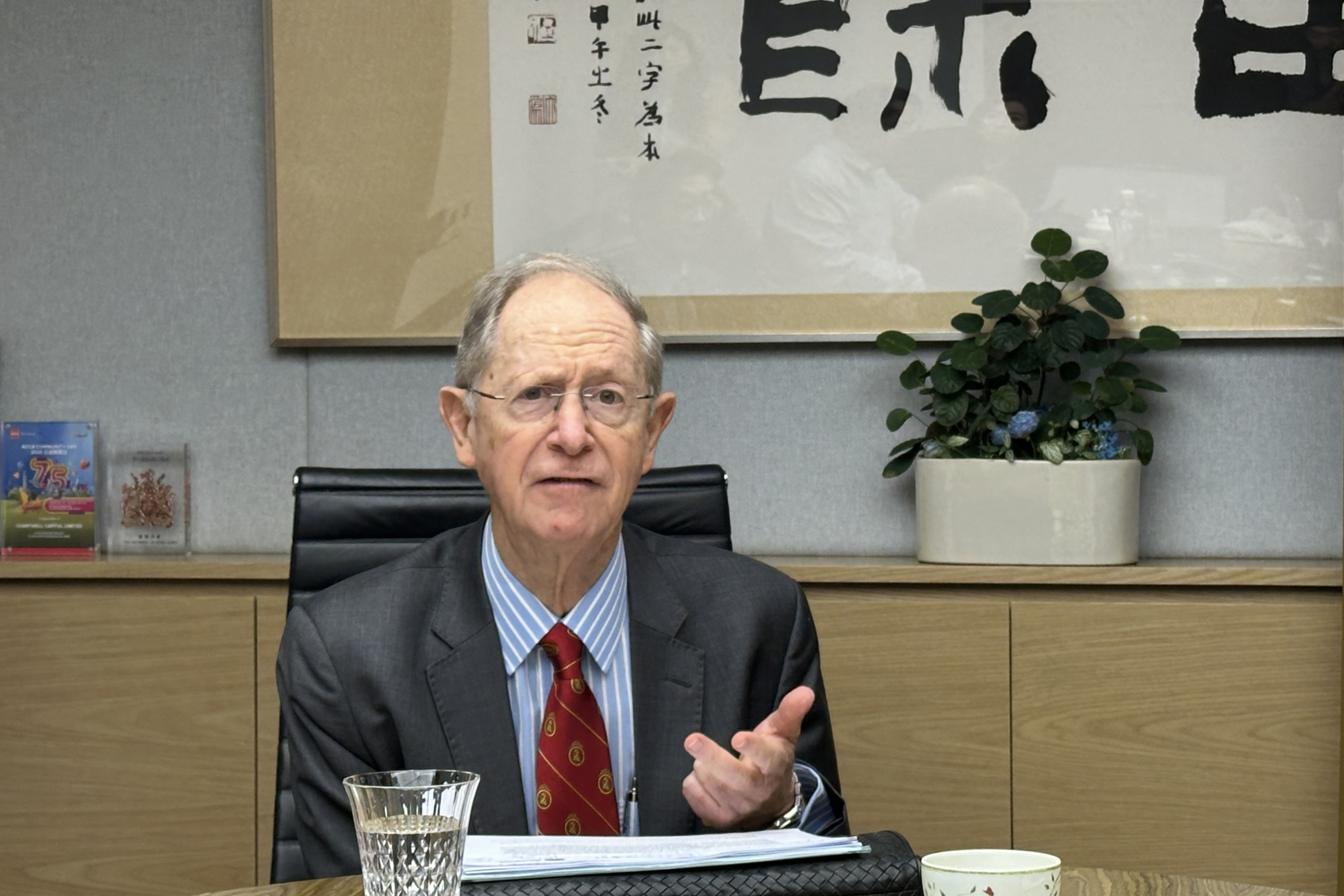 John Greenwood at a media briefing held by the Chartwell Institute in Central on Tuesday. Photo: Aileen Chuang
