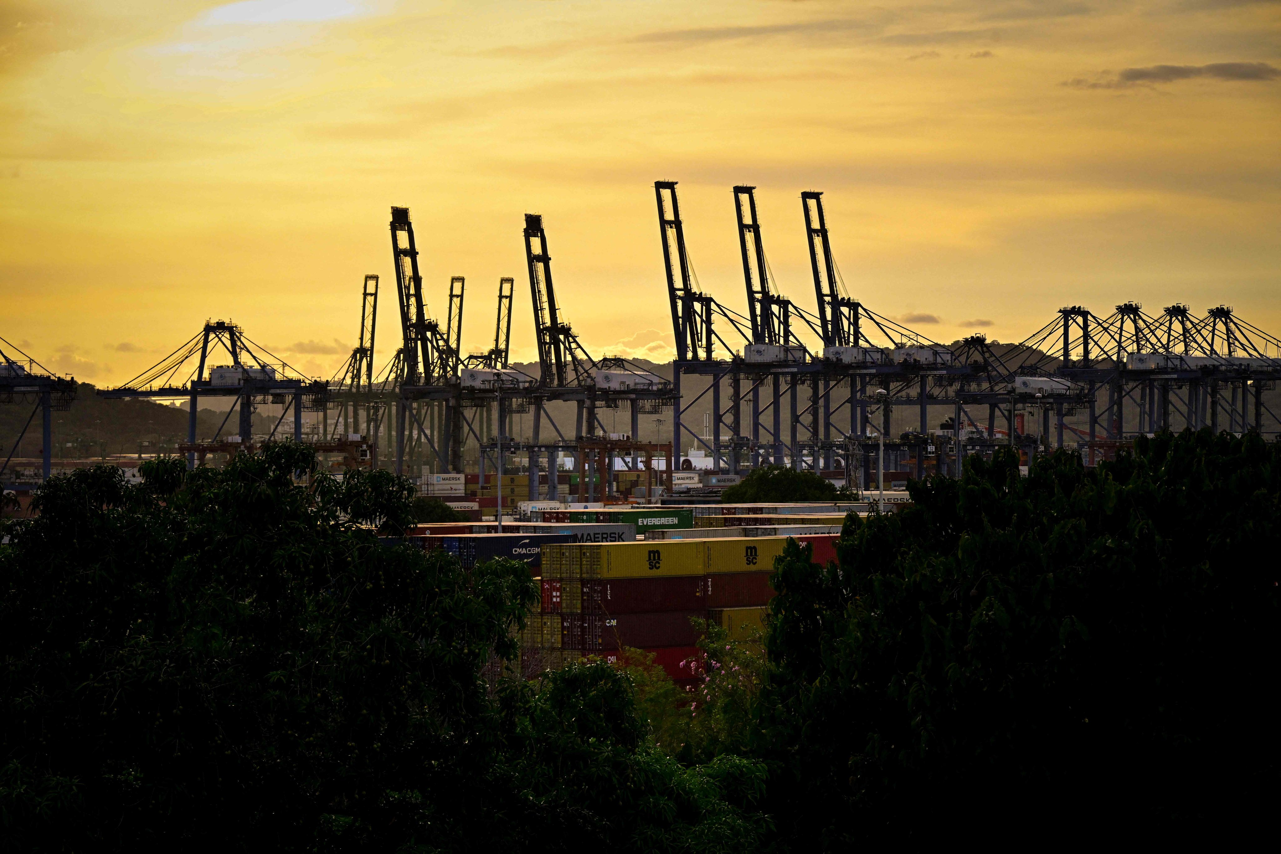 The Port of Balboa, located at the entrance to the Panama Canal in Panama City, is managed by the Hong Kong company CK Hutchison. Photo: AFP
