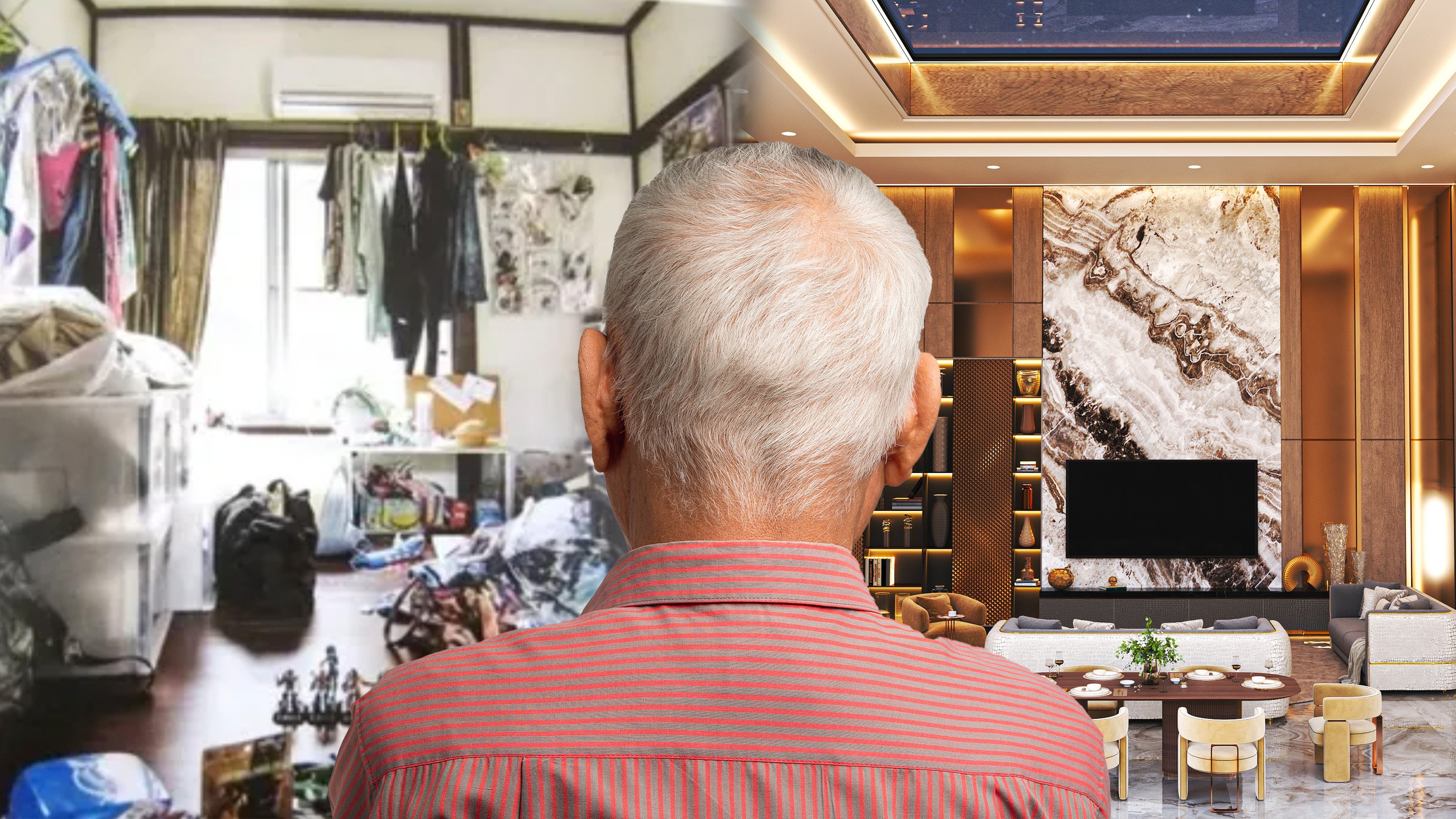 A Japanese man, who spent 60 years as a struggling truck driver, recently discovered he was switched at birth and is the heir to a wealthy family. Photo: COMBO/Shutterstock/QQ.com