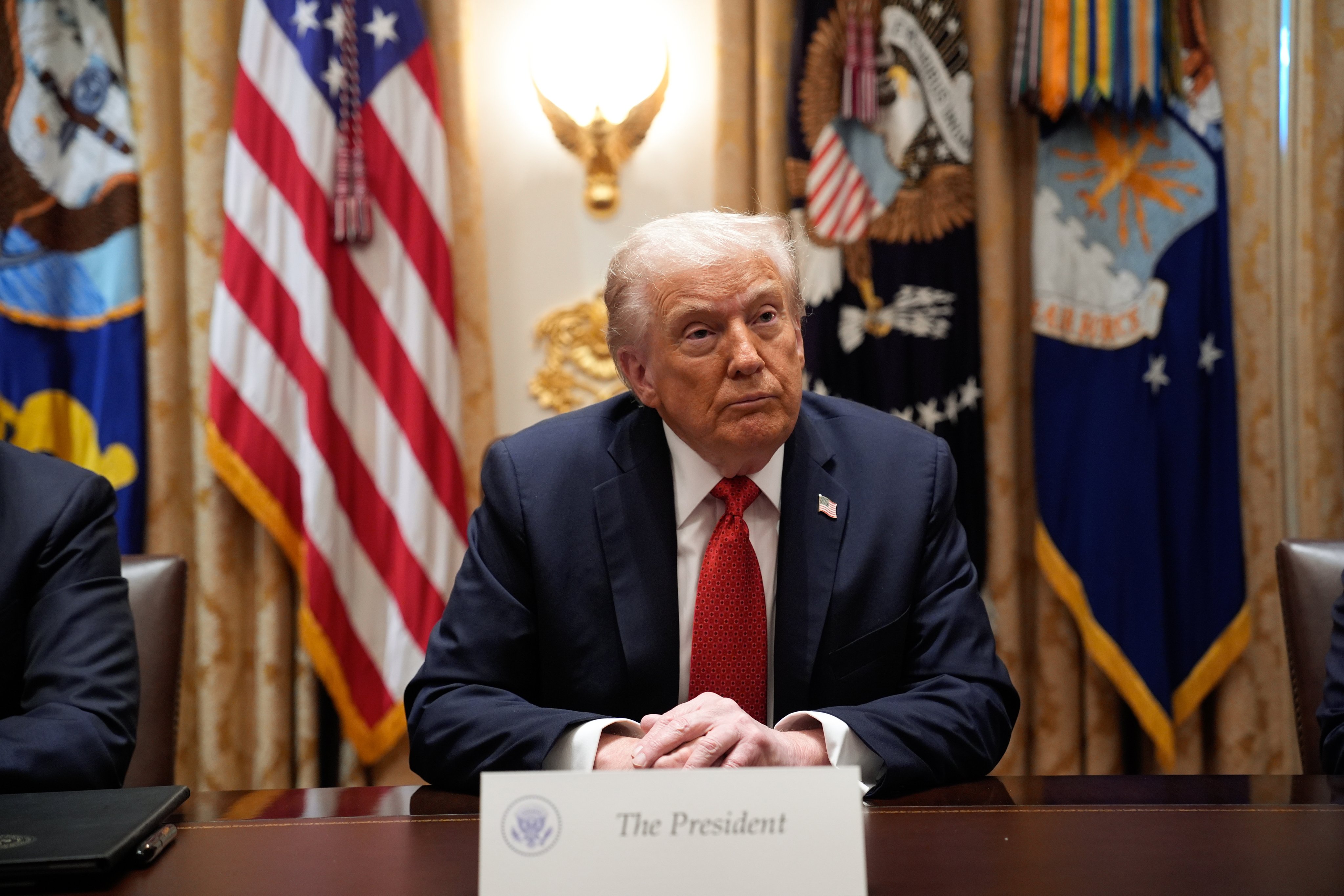 US President Donald Trump at the White House in Washington on Monday. Photo: EPA