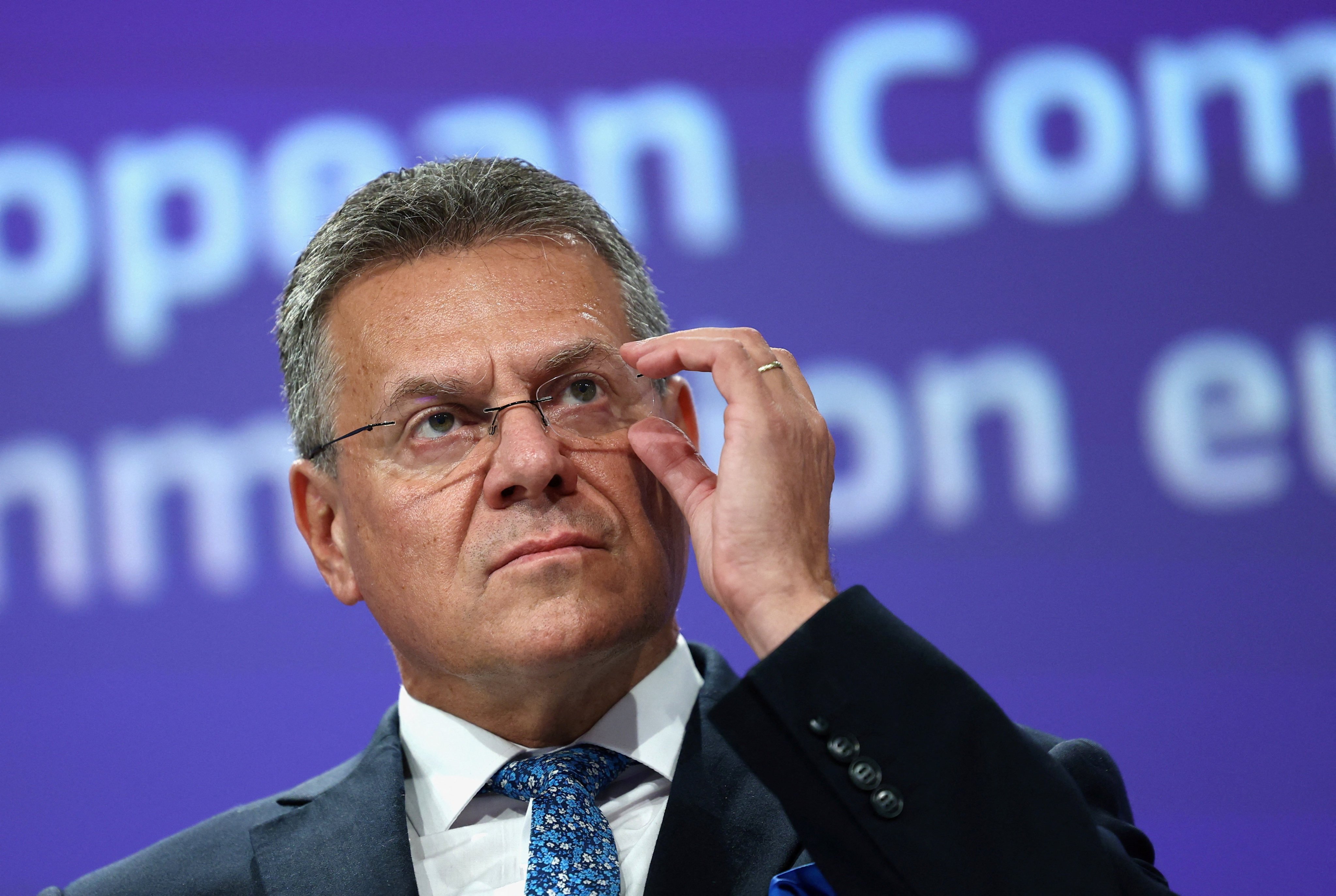 European Trade Commissioner Maros Sefcovic spoke for “almost two hours” with Commerce Minister Wang Wentao on Tuesday, during which the Chinese official agreed to talks in Brussels. Photo: Reuters